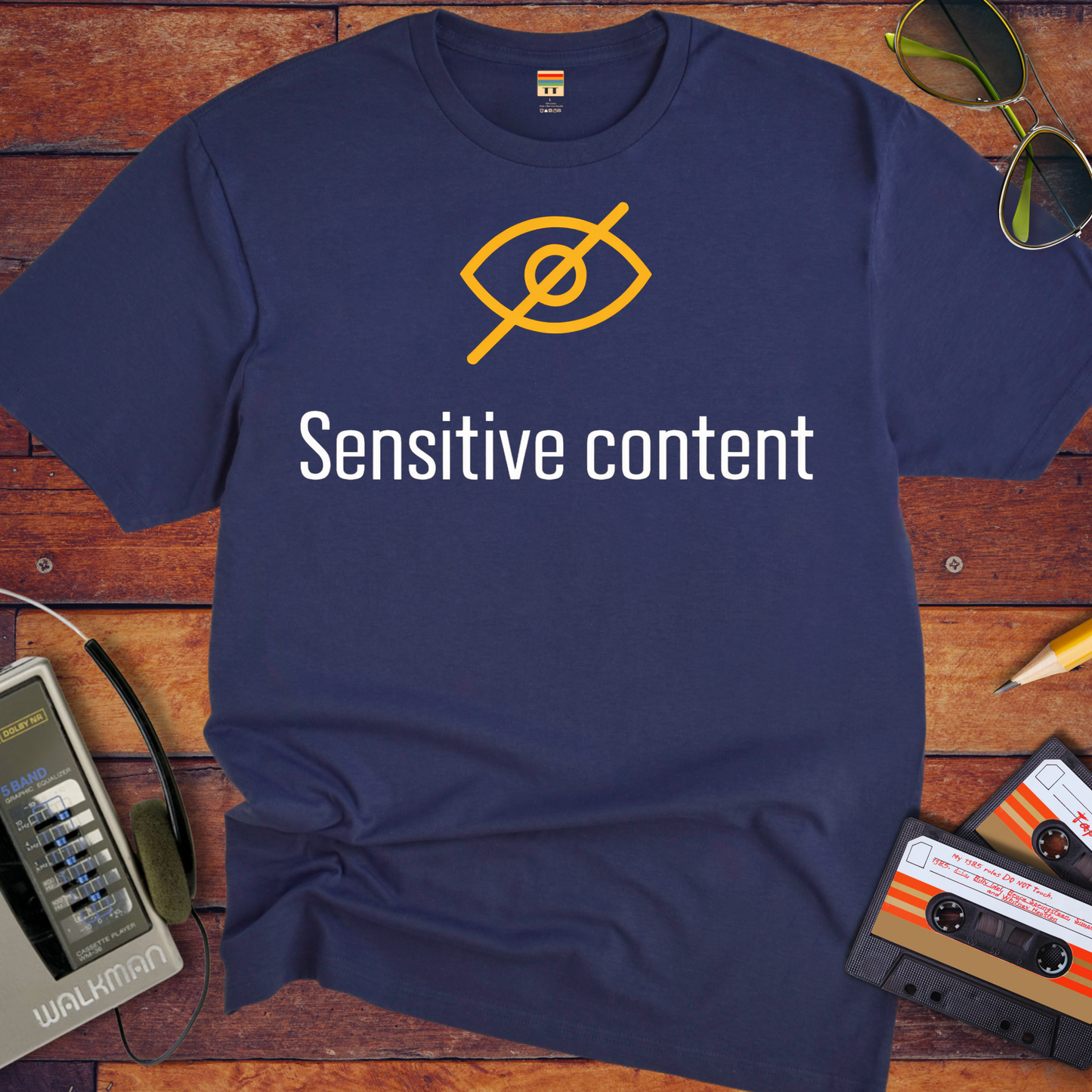 'Sensitive content' Funny T-Shirt