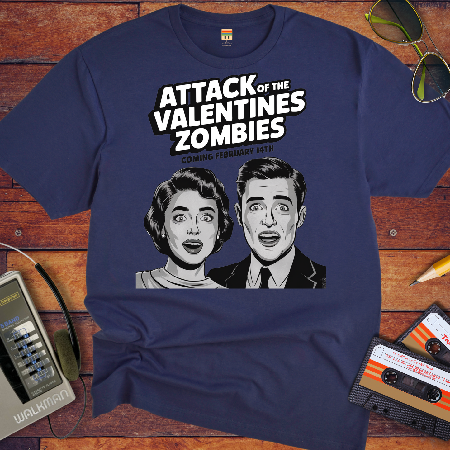 'Attack of the Valentine's Day zombies' Funny T-Shirt