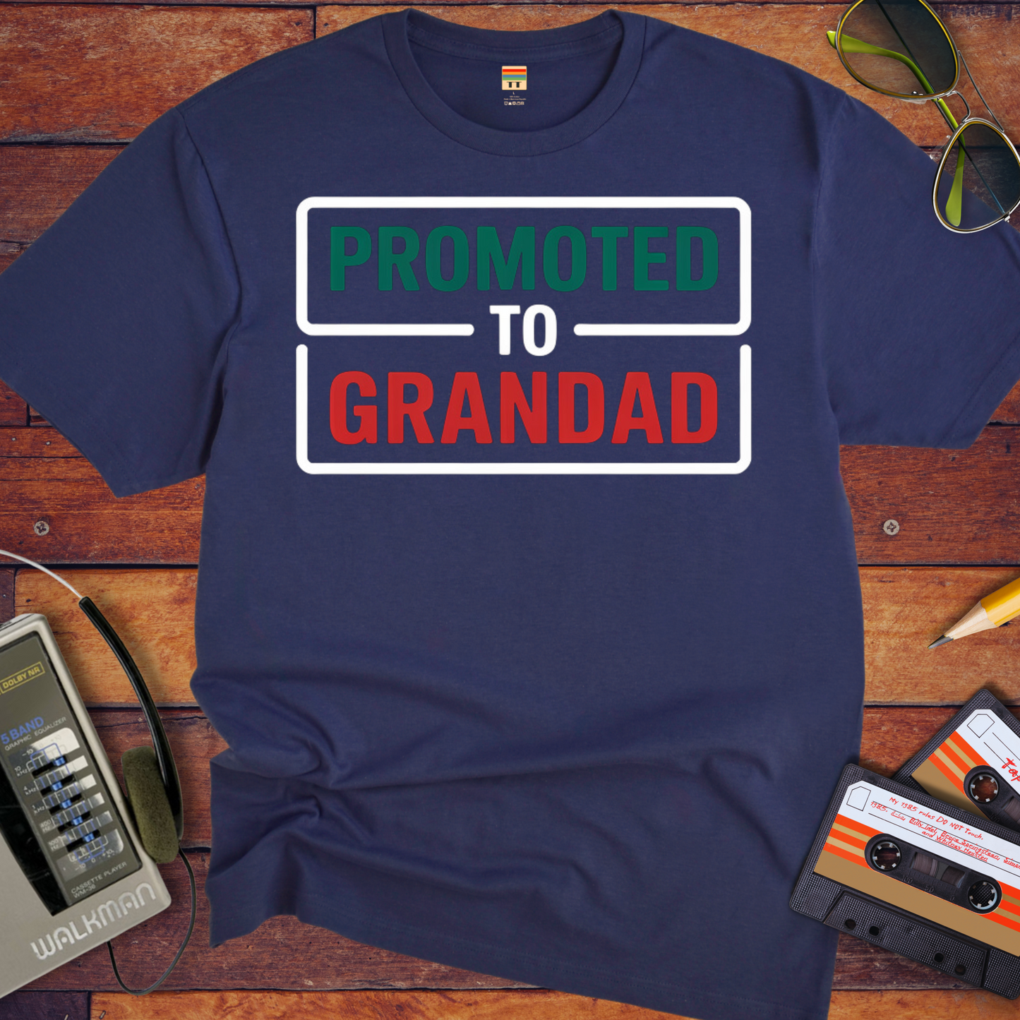 "Promoted to grandad" T-Shirt
