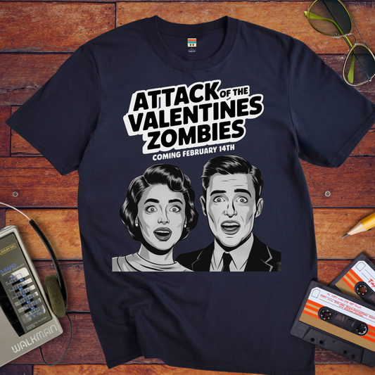 'Attack of the Valentine's Day zombies' Funny T-Shirt