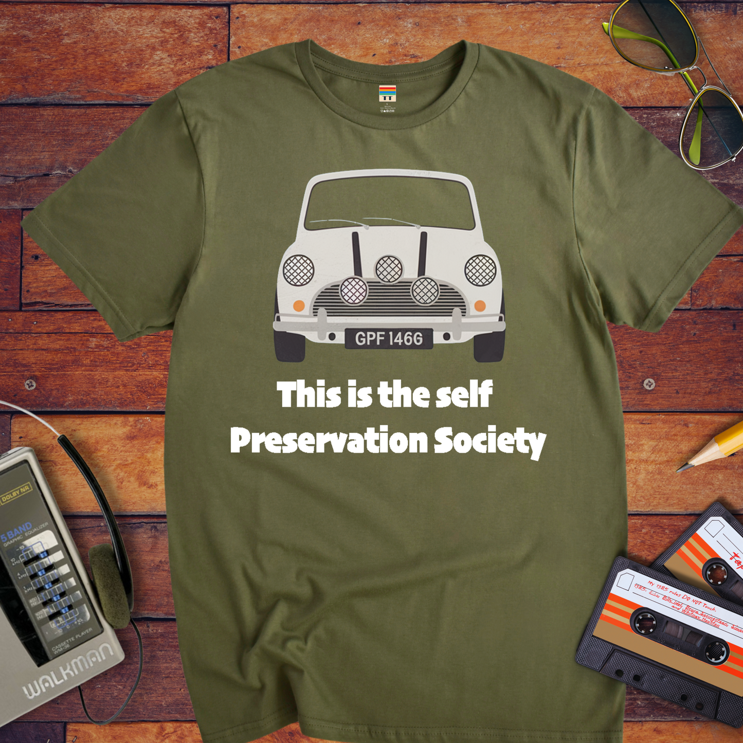 "SELF PRESERVATION SOCIETY" T-Shirt