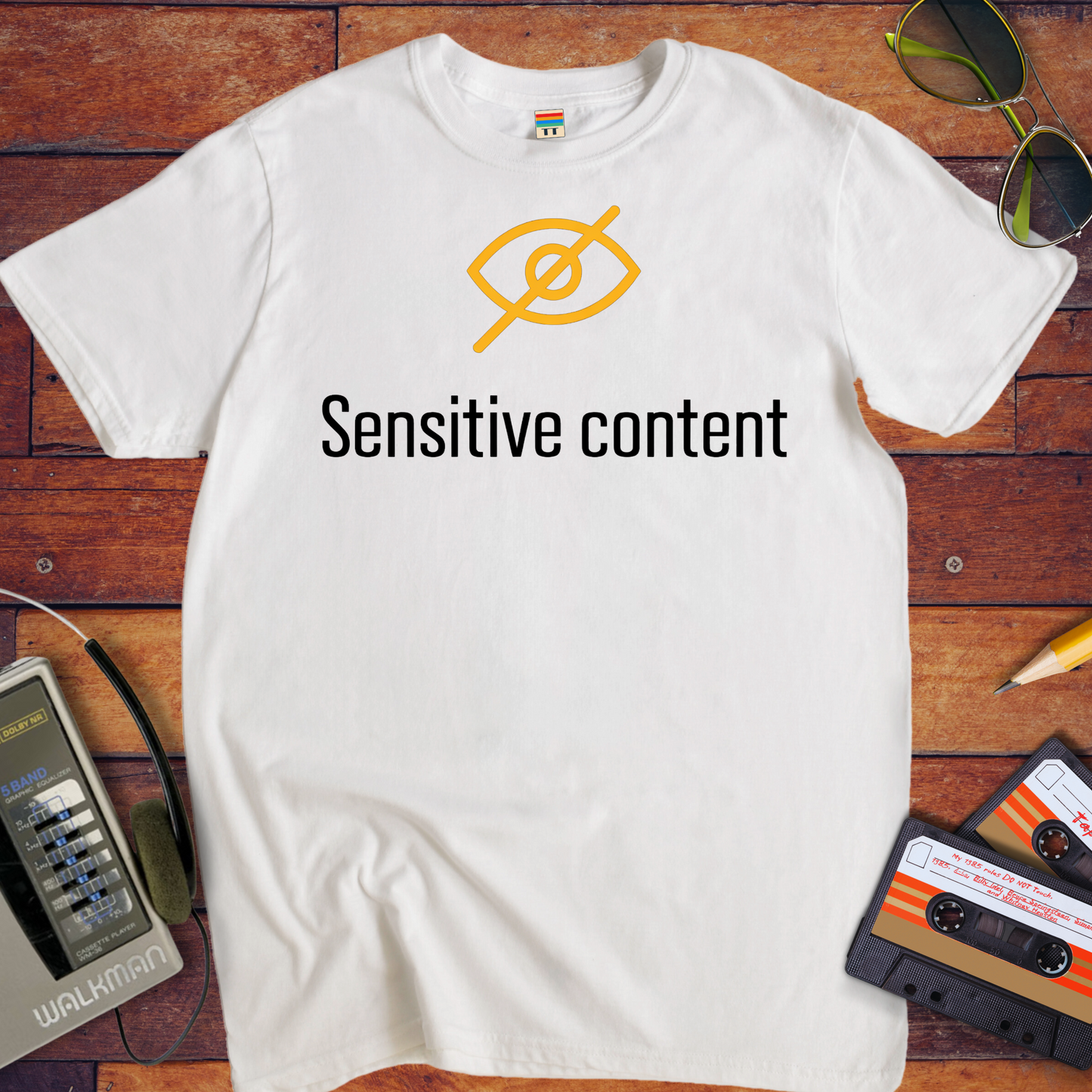 'Sensitive content' Funny T-Shirt