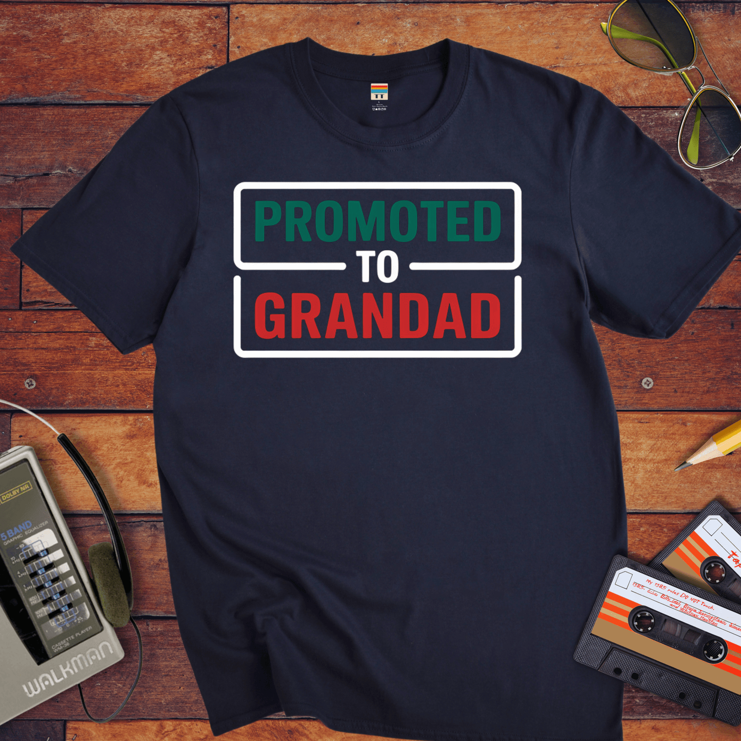 "Promoted to grandad" T-Shirt