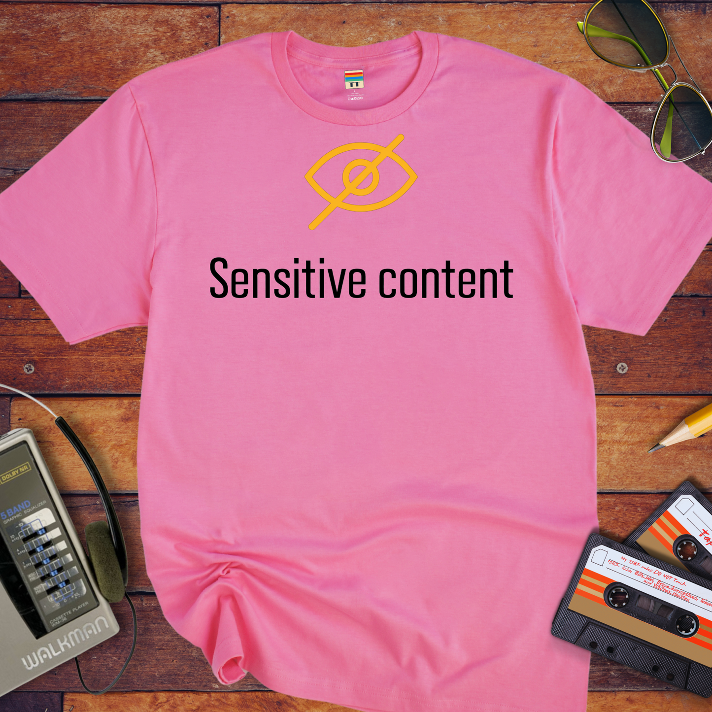 'Sensitive content' Funny T-Shirt