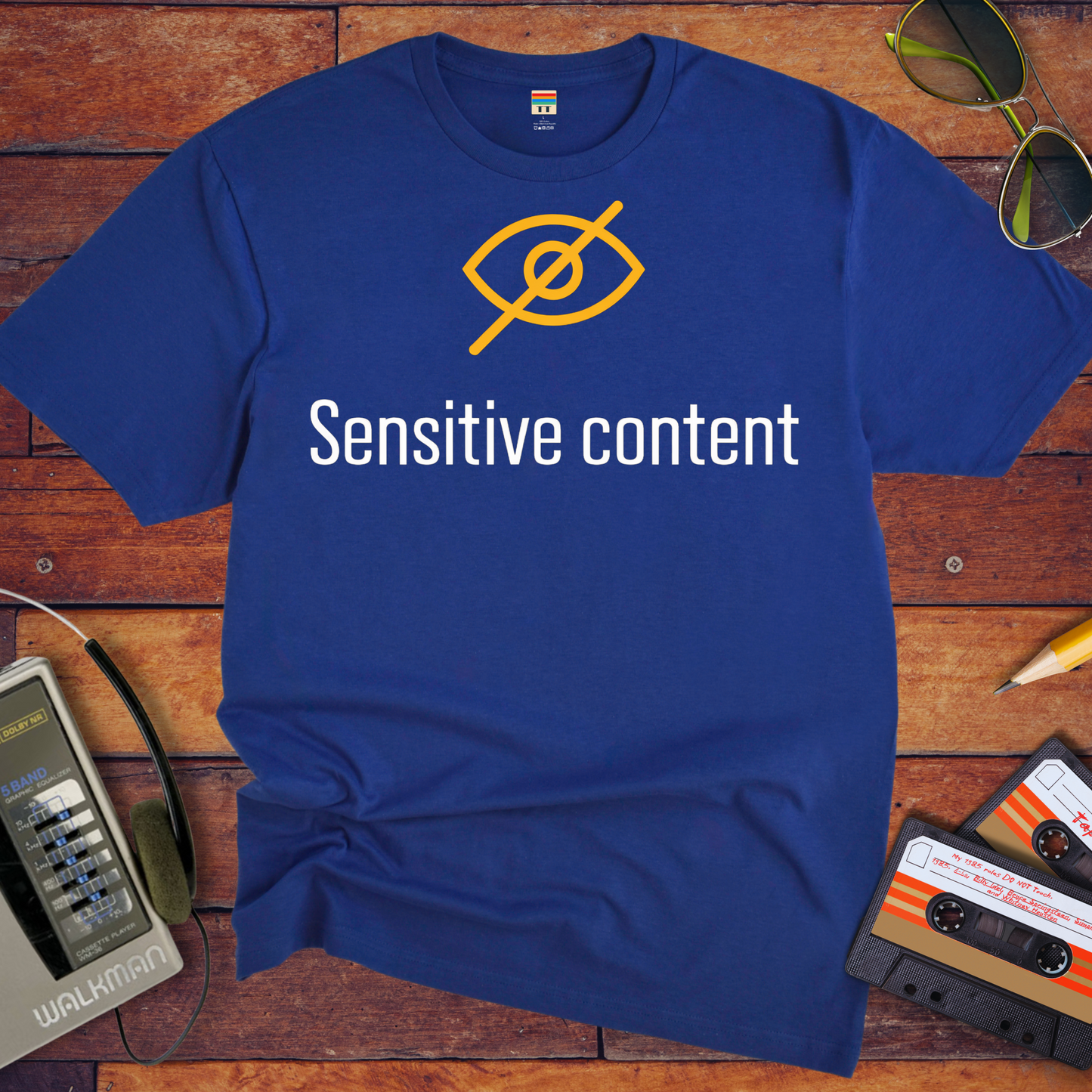 'Sensitive content' Funny T-Shirt