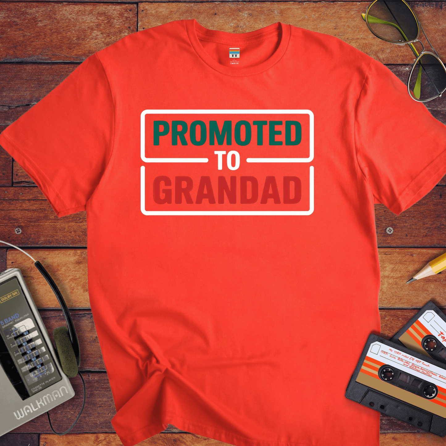 "Promoted to grandad" T-Shirt