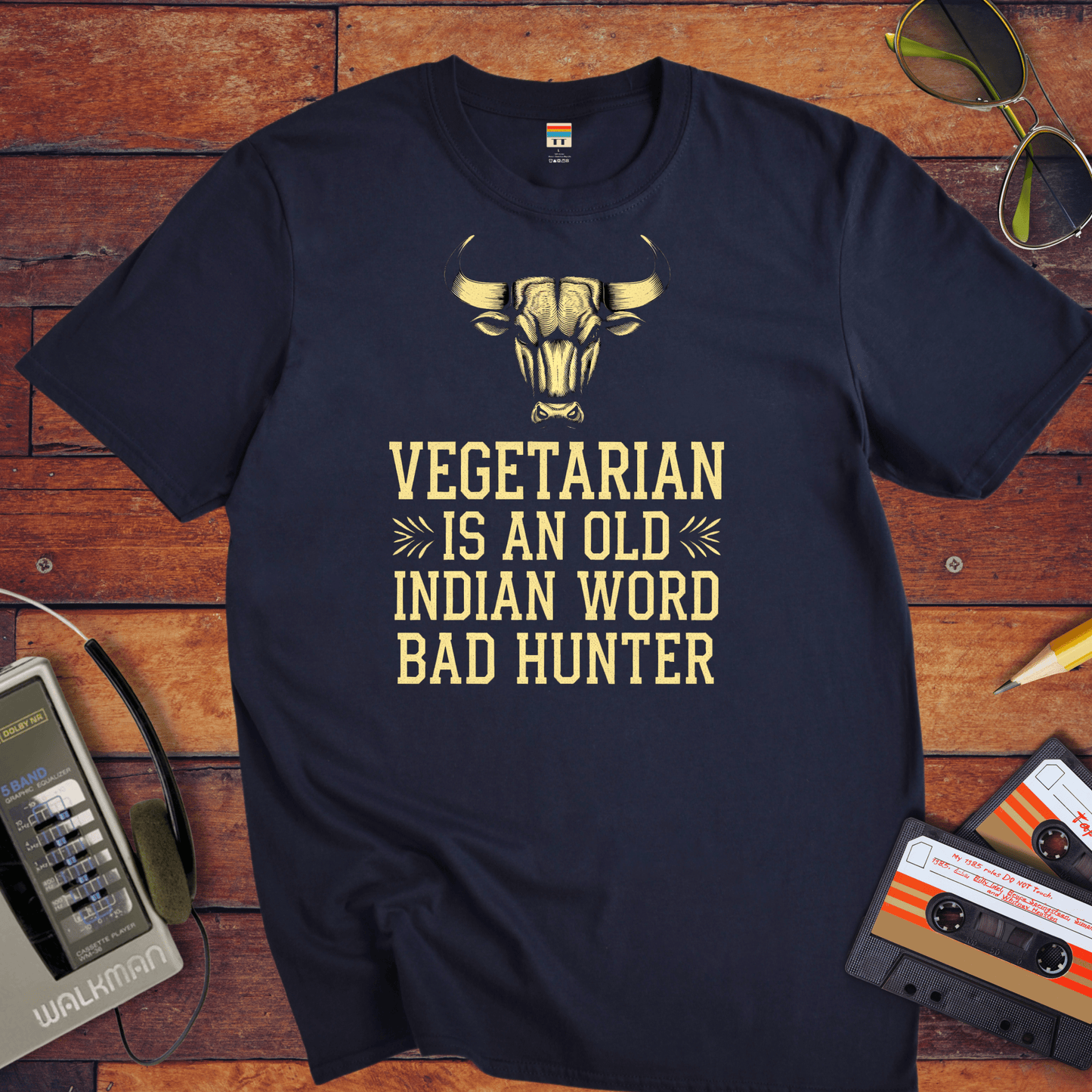 "VEGETARIAN' is an old Indian word for 'BAD HUNTER" T-Shirt