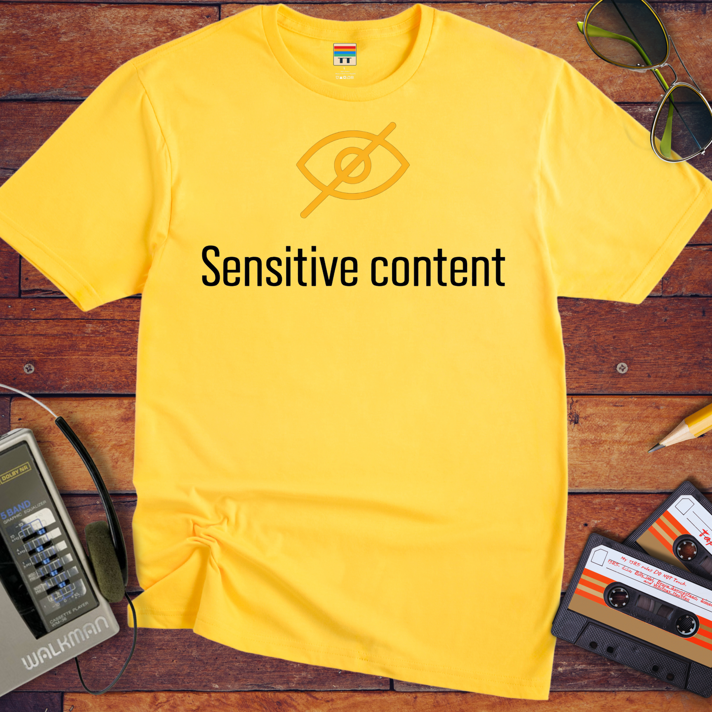 'Sensitive content' Funny T-Shirt