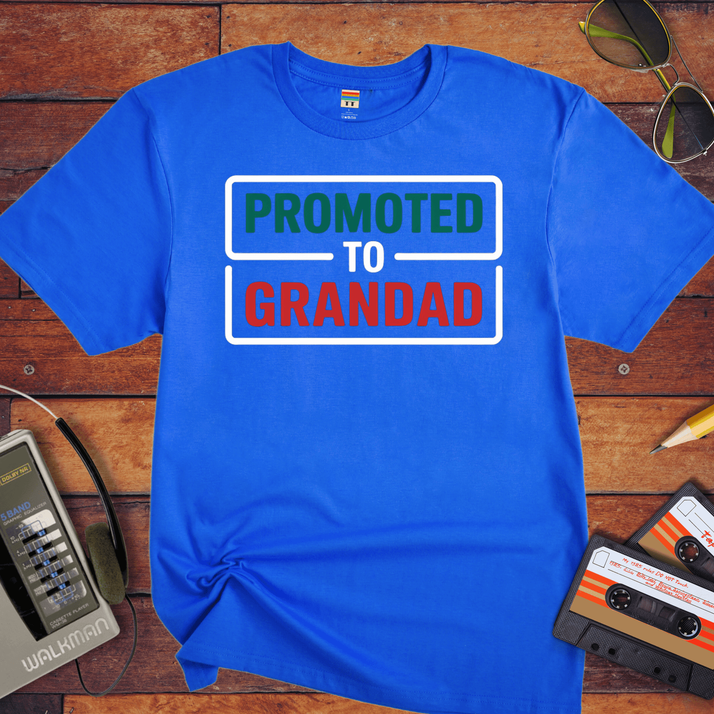 "Promoted to grandad" T-Shirt