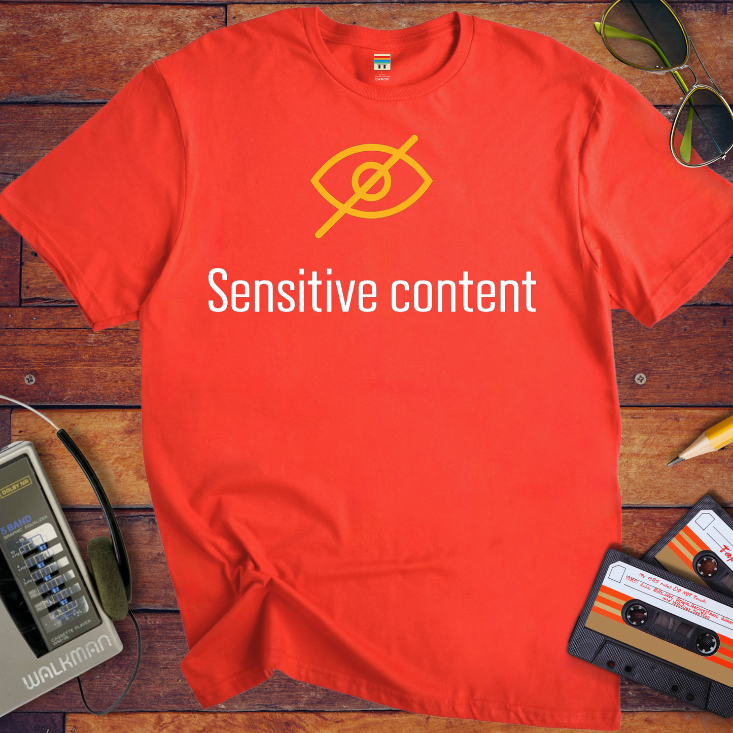 'Sensitive content' Funny T-Shirt