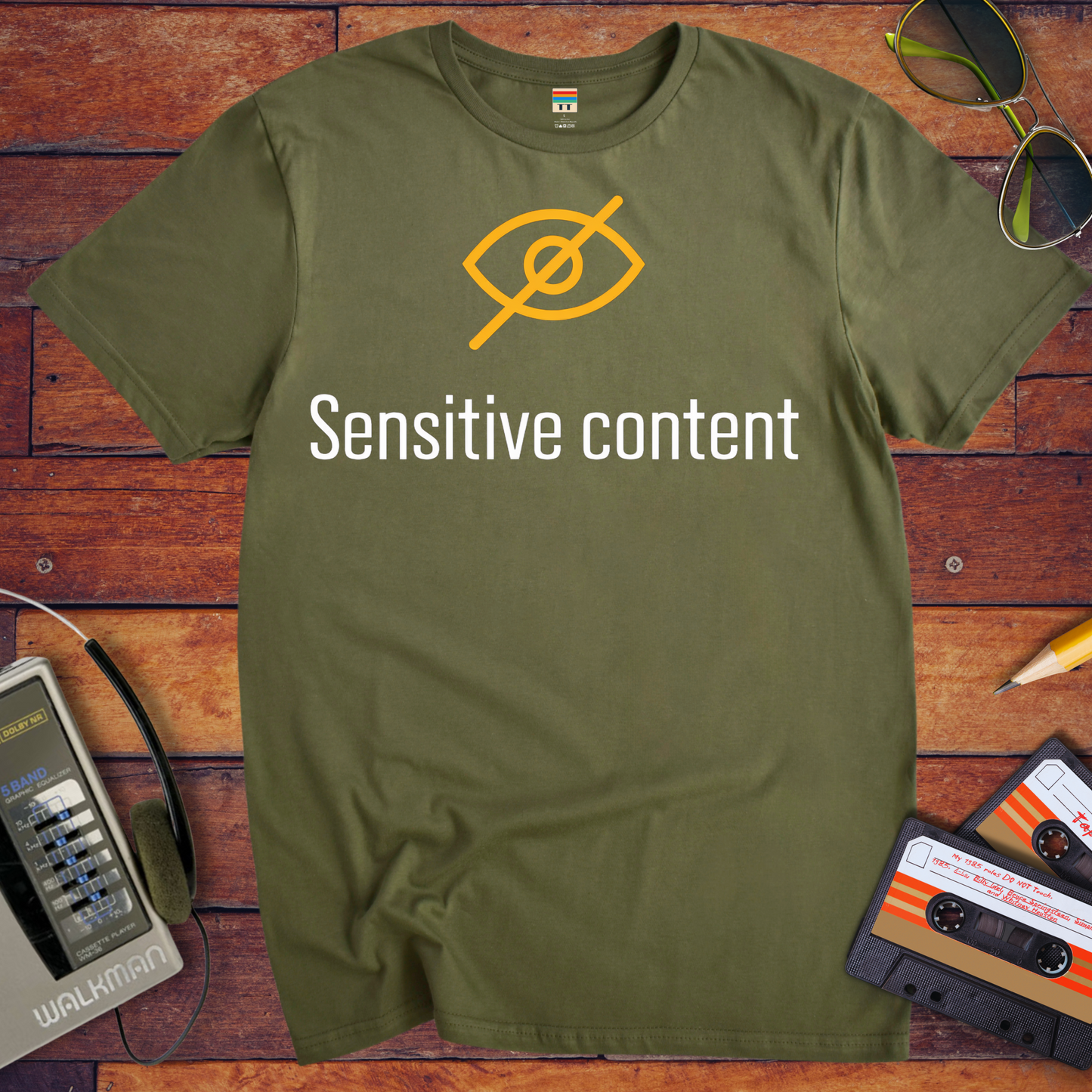 'Sensitive content' Funny T-Shirt