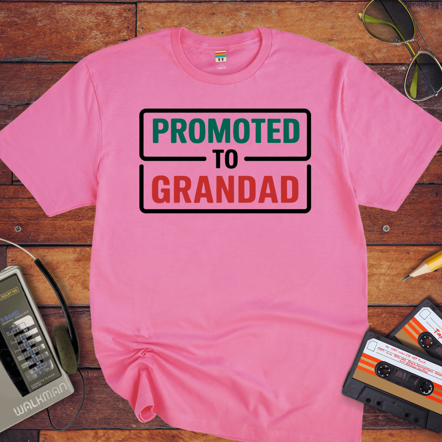 "Promoted to grandad" T-Shirt