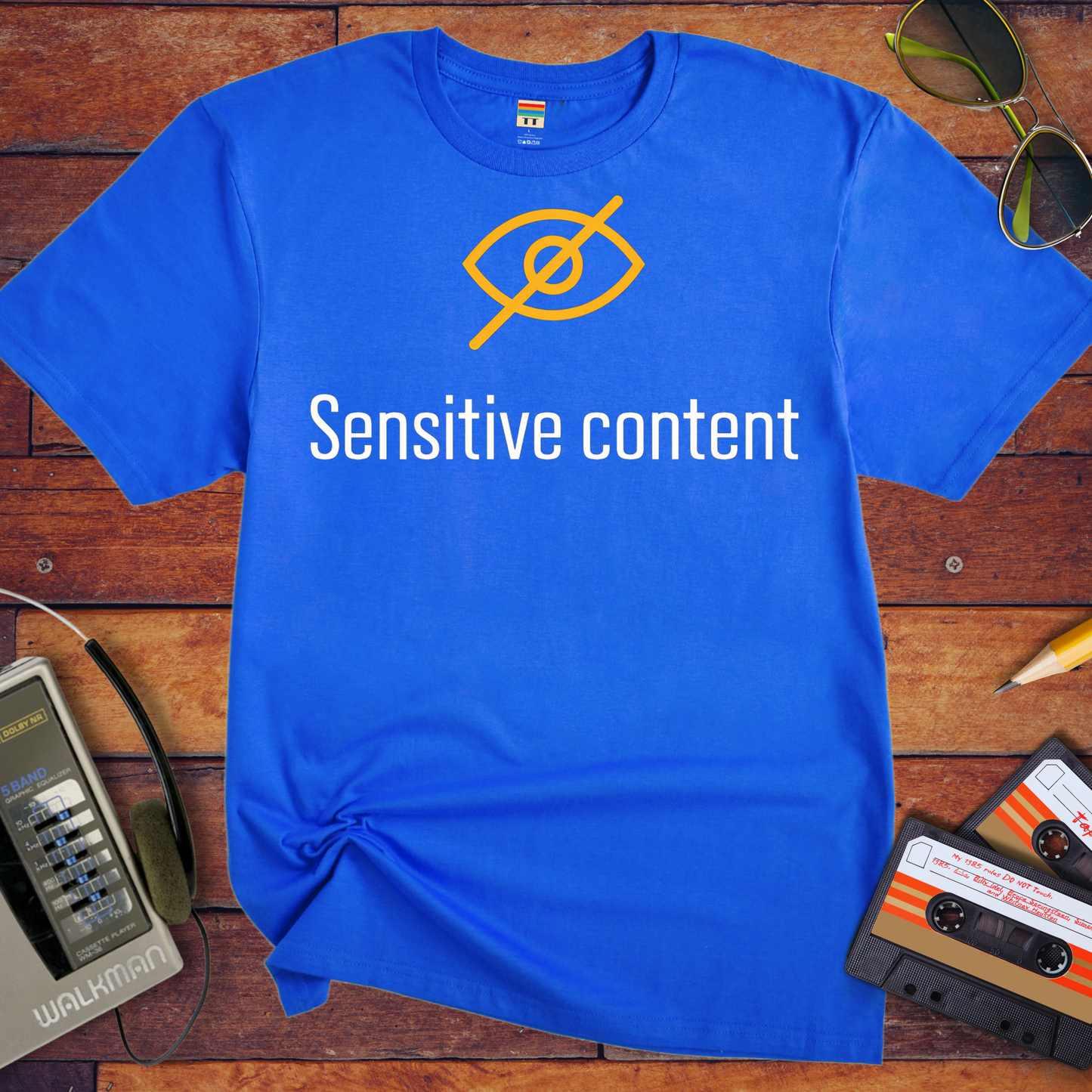'Sensitive content' Funny T-Shirt