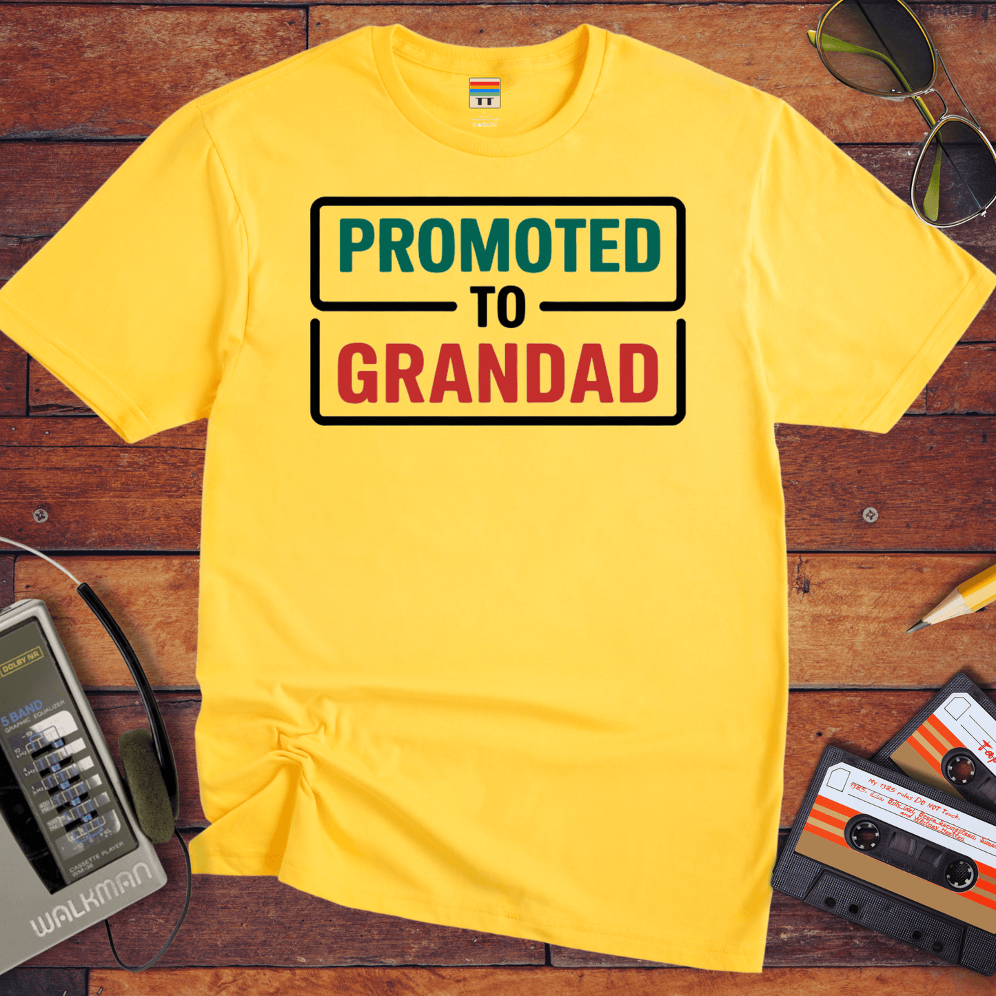 "Promoted to grandad" T-Shirt