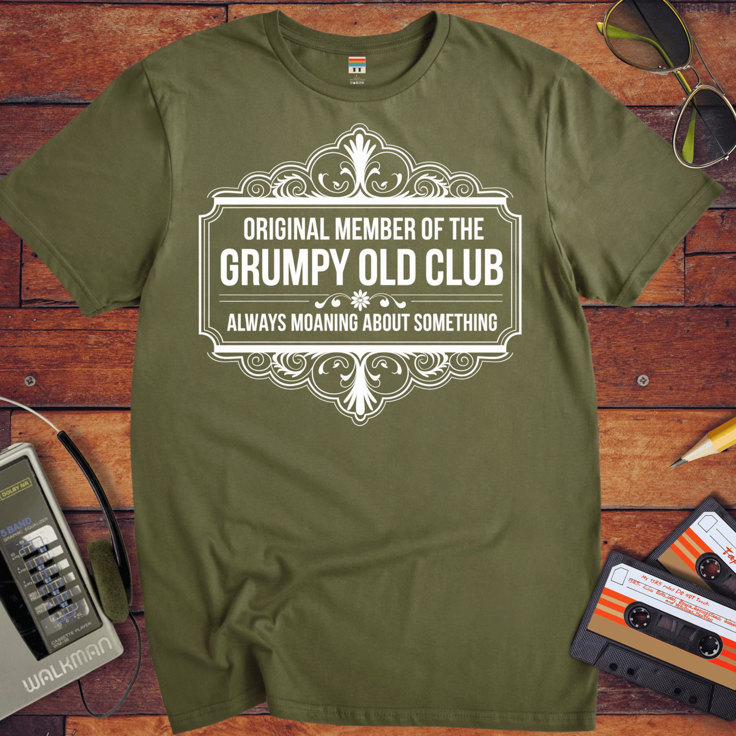 'ORIGINAL MEMBER OF THE GRUMPY OLD CLUB' Funny T-Shirt