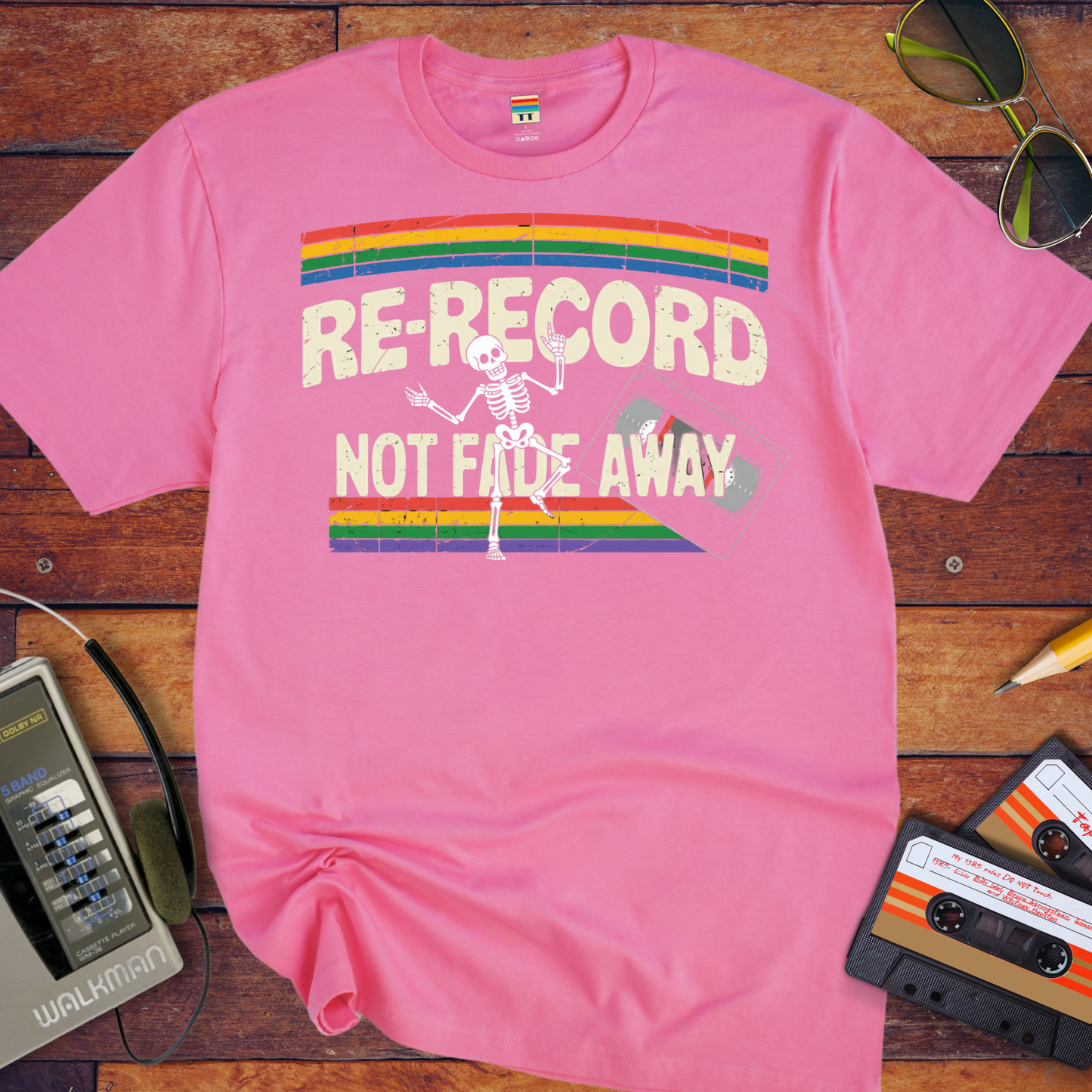 'RE RECORD NOT FADE AWAY' T-Shirt