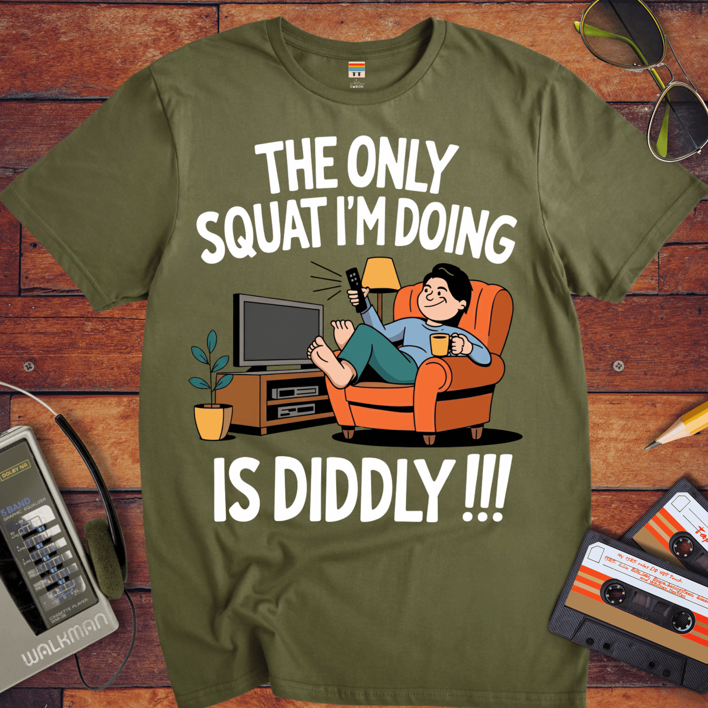 'The Only Squating I'm Doing' Funny T-Shirt