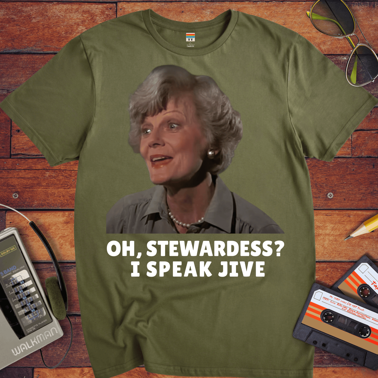 'OH, STEWARDESS? I SPEAK JIVE' T-Shirt