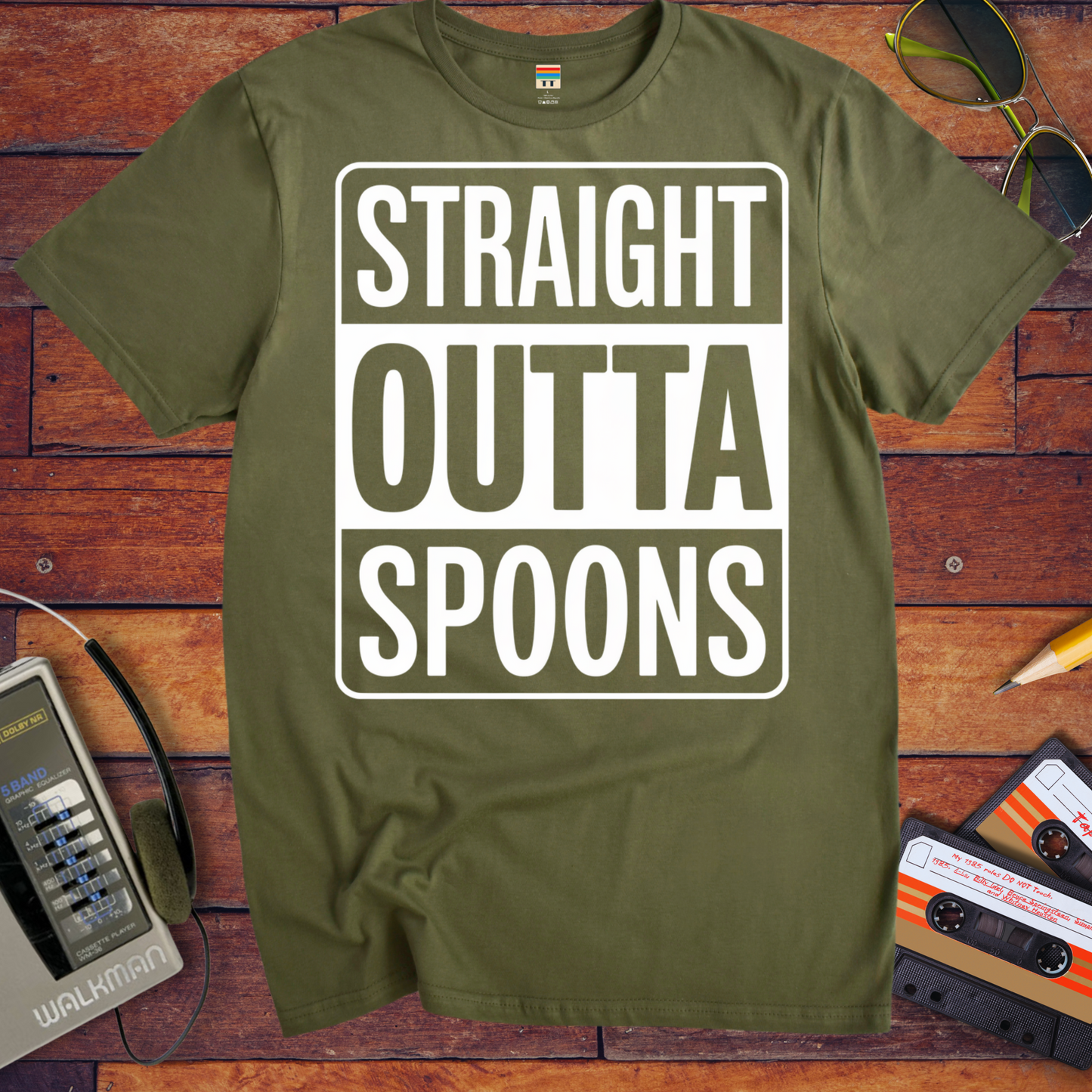 'STRAIGHT OUTTA SPOONS' Funny T-Shirt