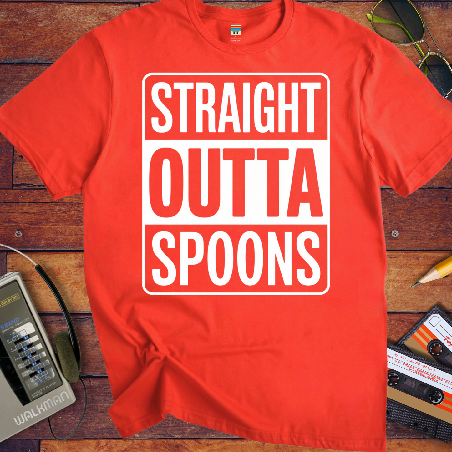 'STRAIGHT OUTTA SPOONS' Funny T-Shirt