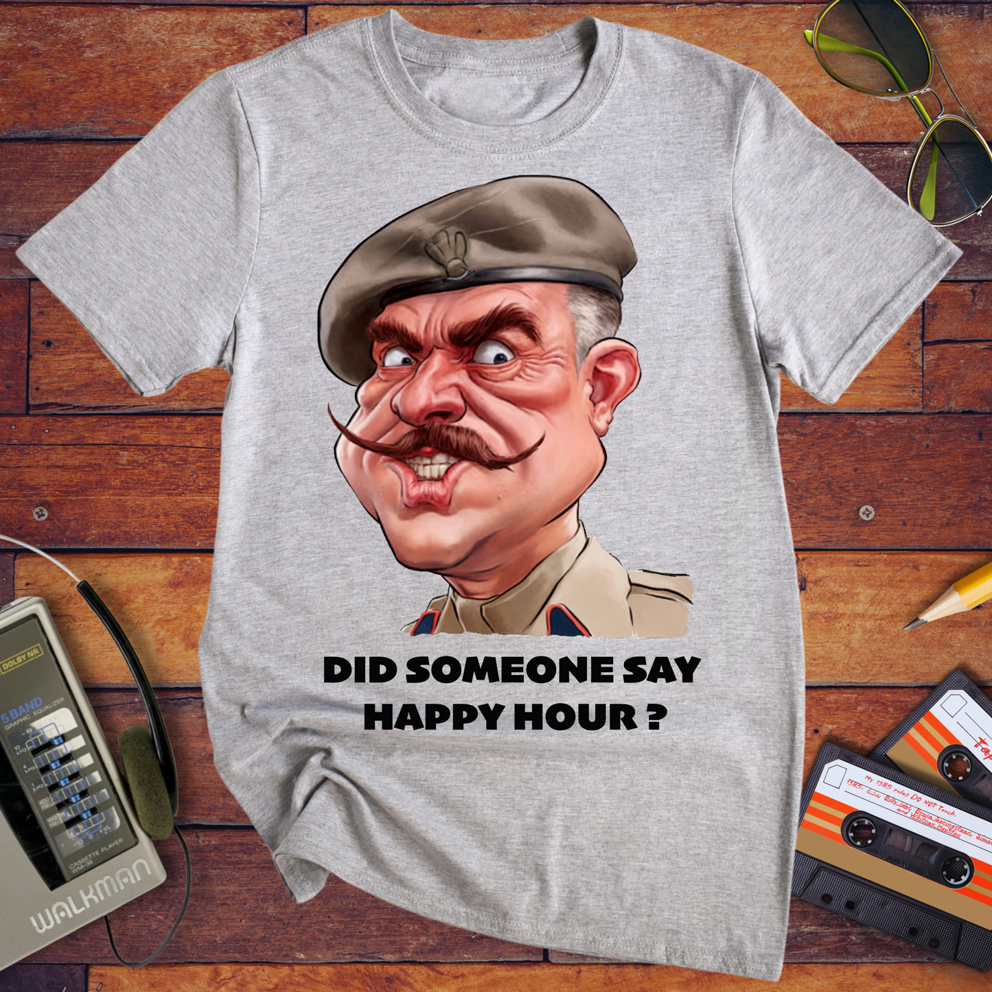 'Did somebody say, happy hour?' T-Shirt