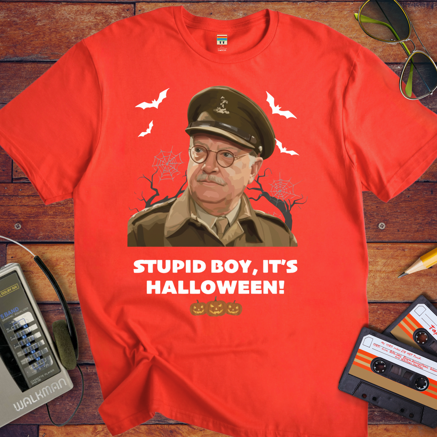 'Stupid Boy, It's Halloween' Funny T-Shirt