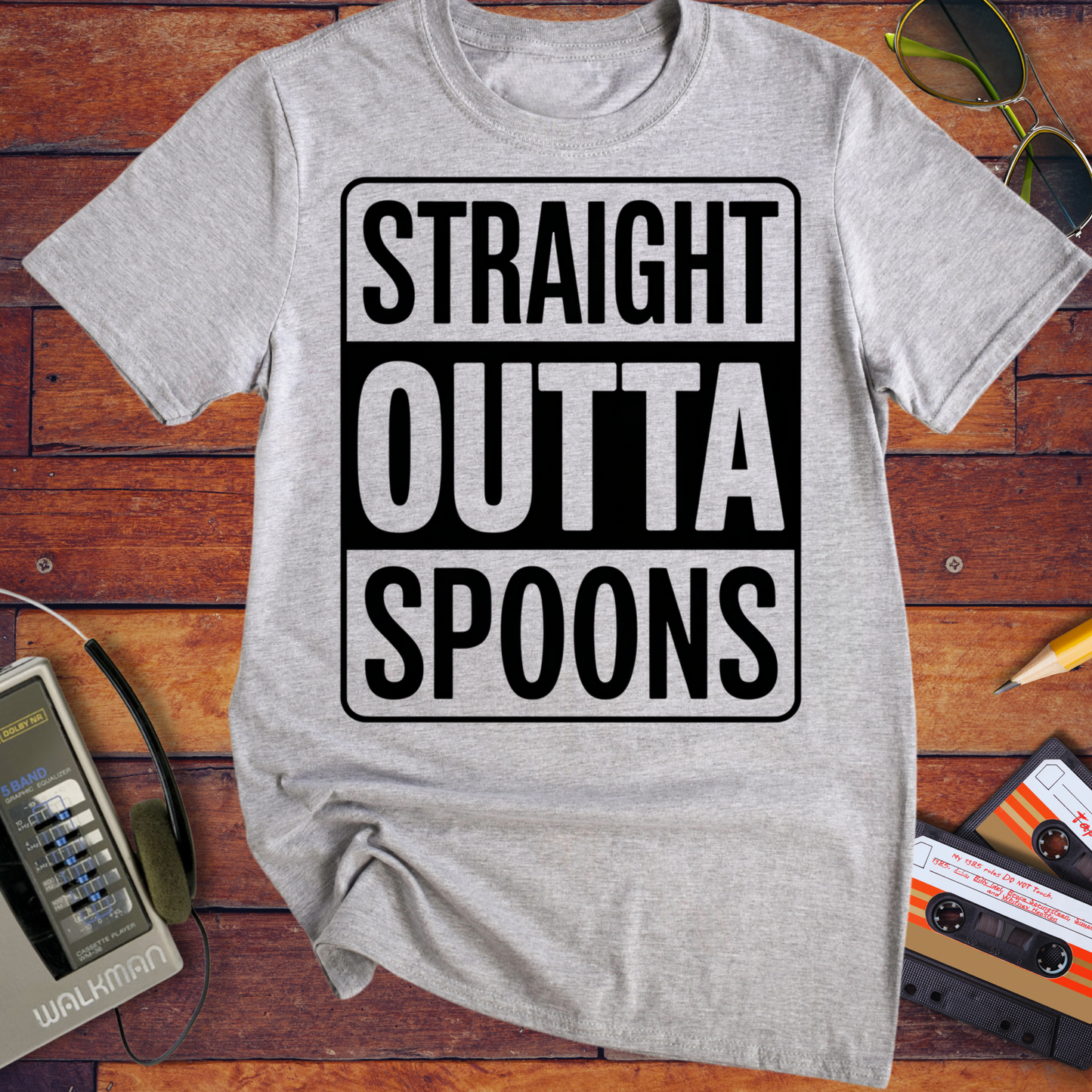 'STRAIGHT OUTTA SPOONS' Funny T-Shirt