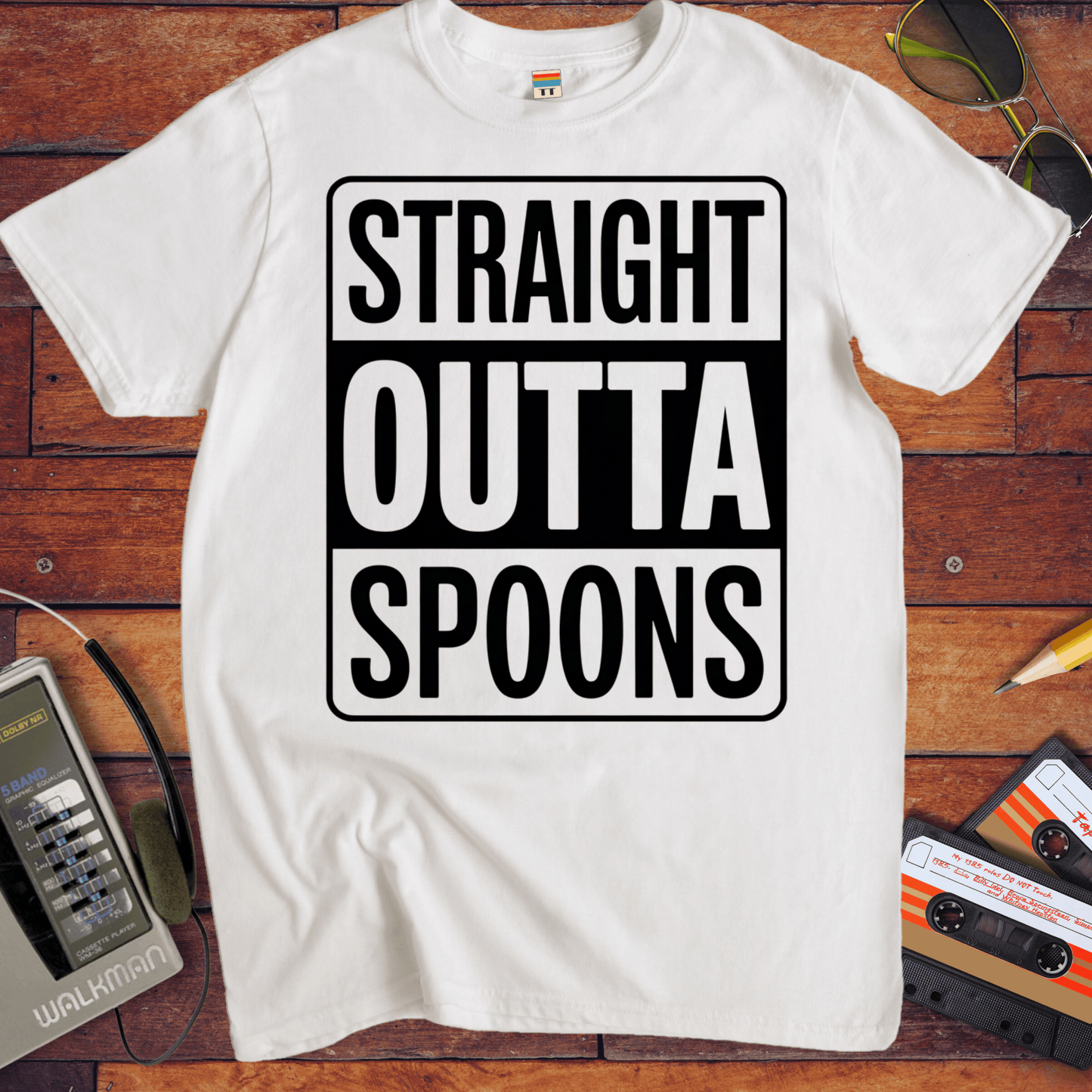 'STRAIGHT OUTTA SPOONS' Funny T-Shirt