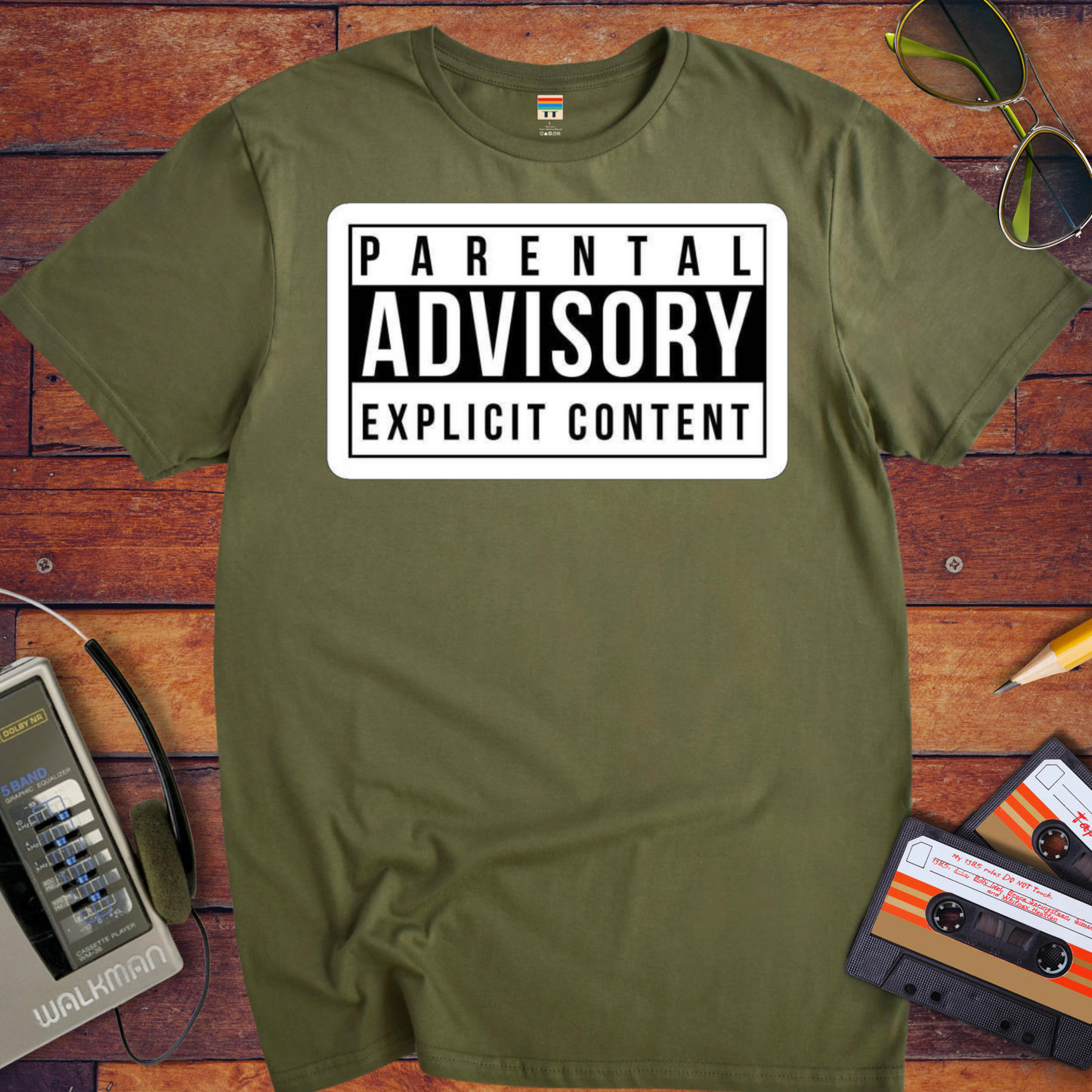 'PARENTAL ADVISORY EXPLICIT CONTENT' T-Shirt
