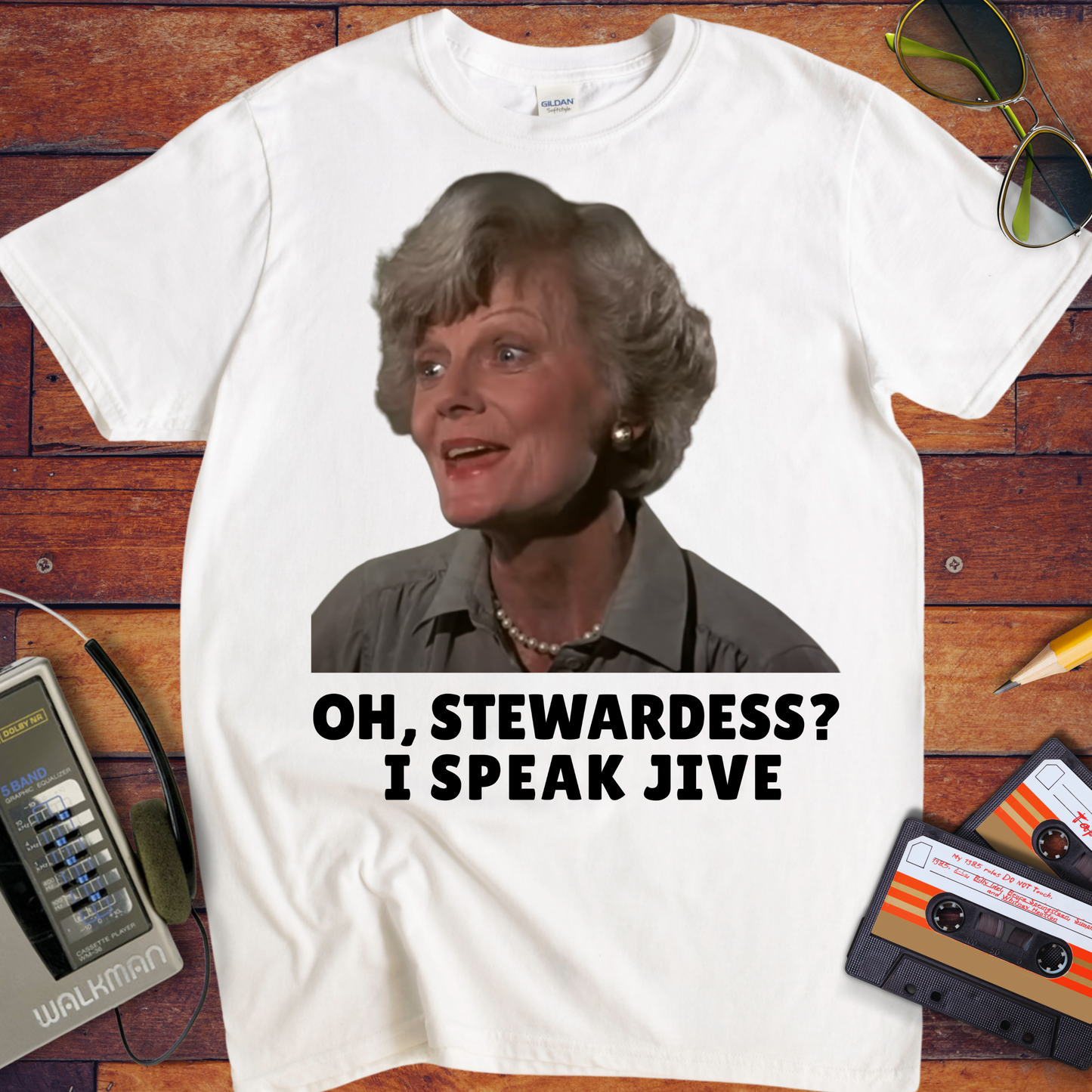 'OH, STEWARDESS? I SPEAK JIVE' T-Shirt