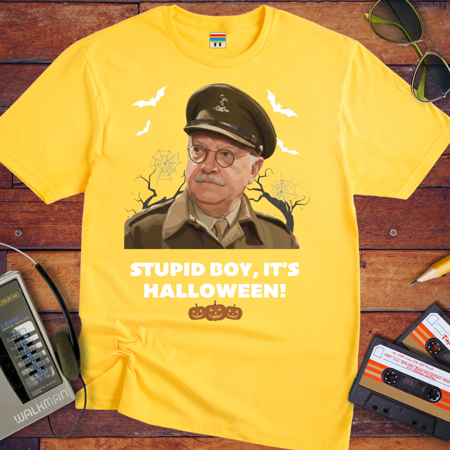 'Stupid Boy, It's Halloween' Funny T-Shirt