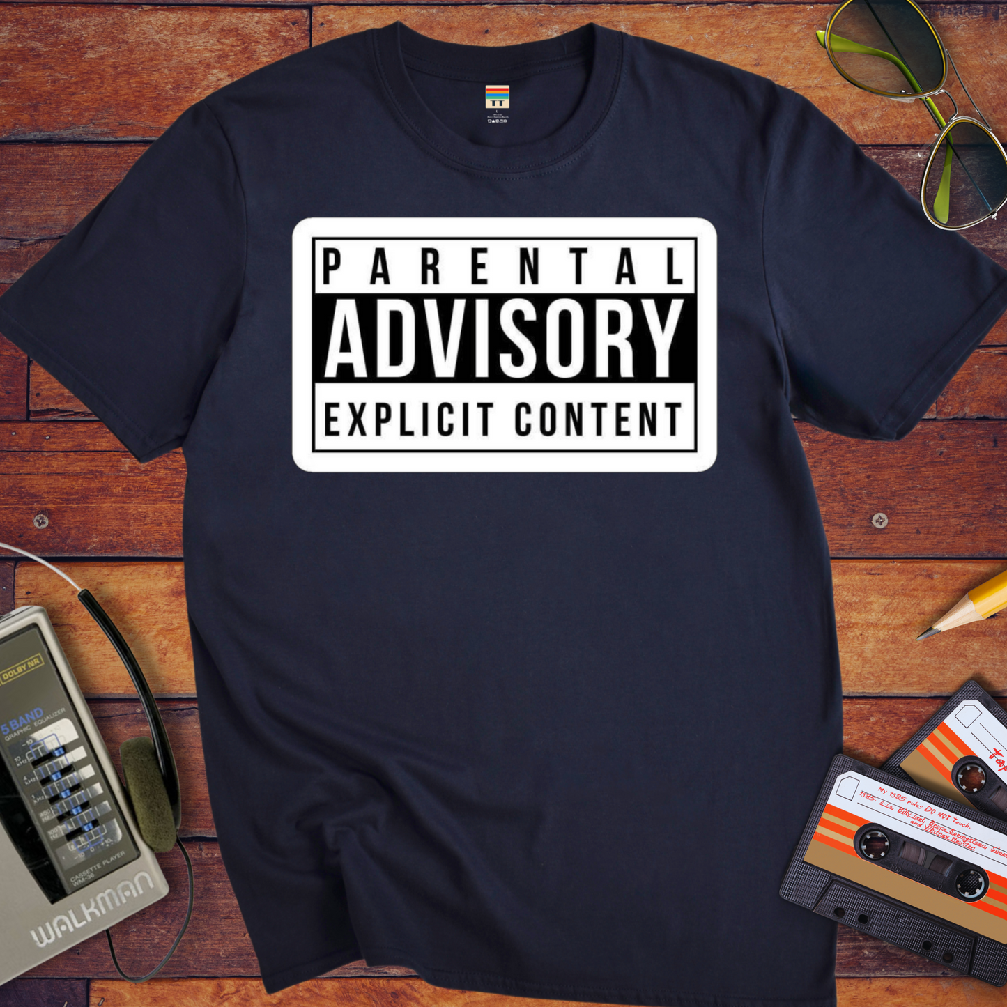 'PARENTAL ADVISORY EXPLICIT CONTENT' T-Shirt