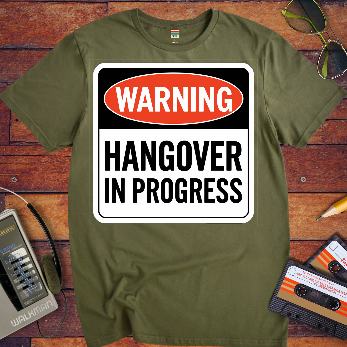 'WARNING HANGOVER IN PROGRESS' T-Shirt