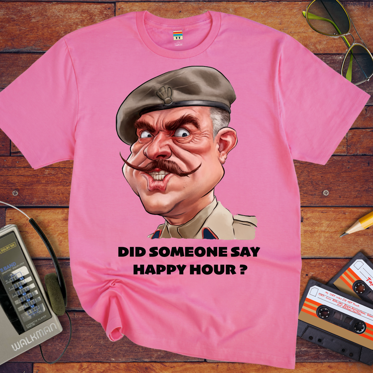 'Did somebody say, happy hour?' T-Shirt