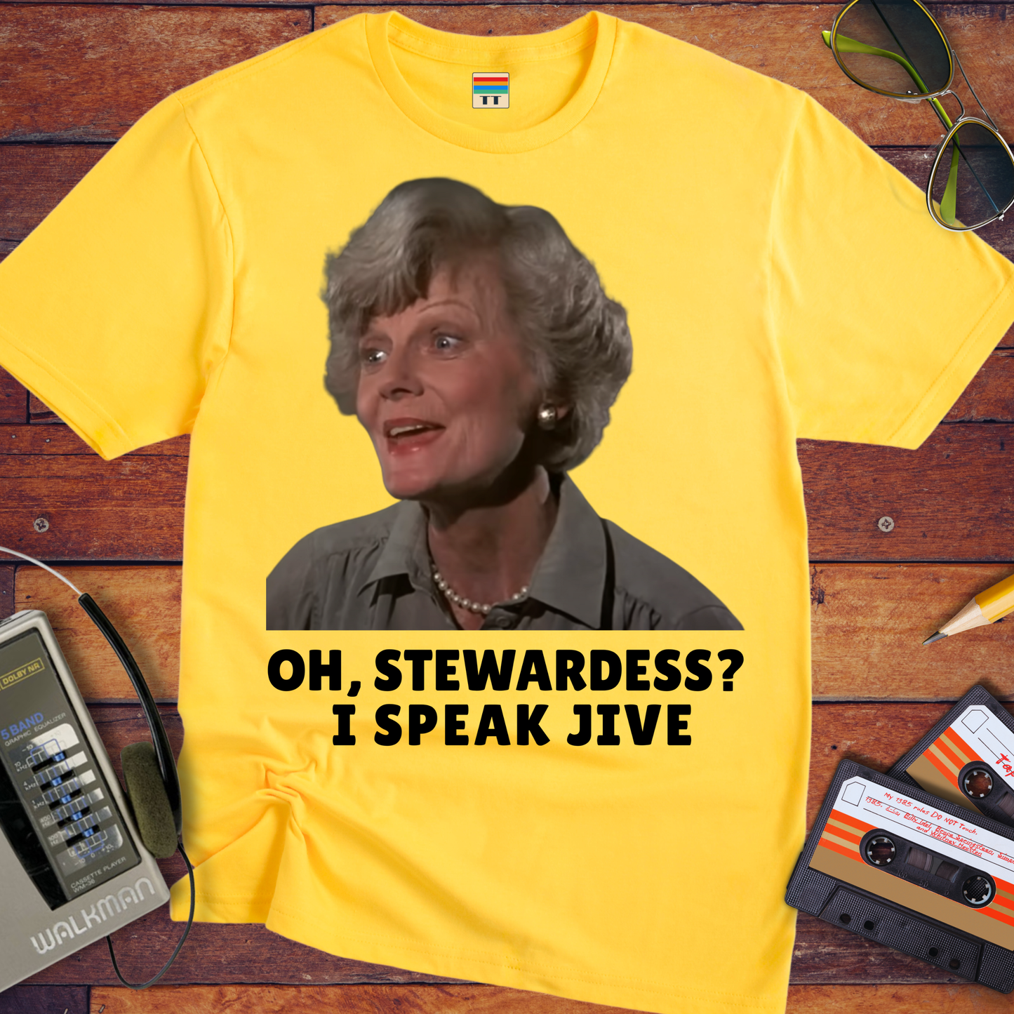 'OH, STEWARDESS? I SPEAK JIVE' T-Shirt