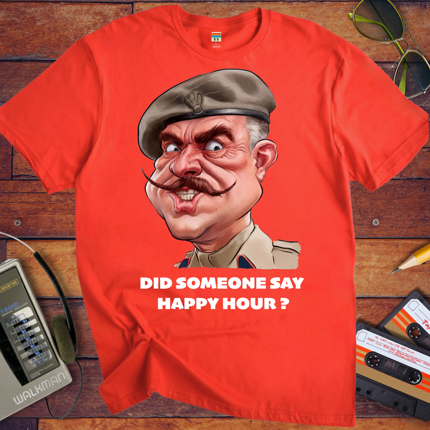 'Did somebody say, happy hour?' T-Shirt