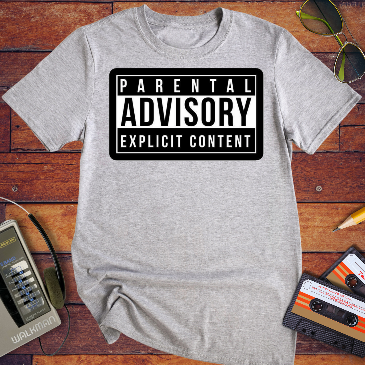 'PARENTAL ADVISORY EXPLICIT CONTENT' T-Shirt
