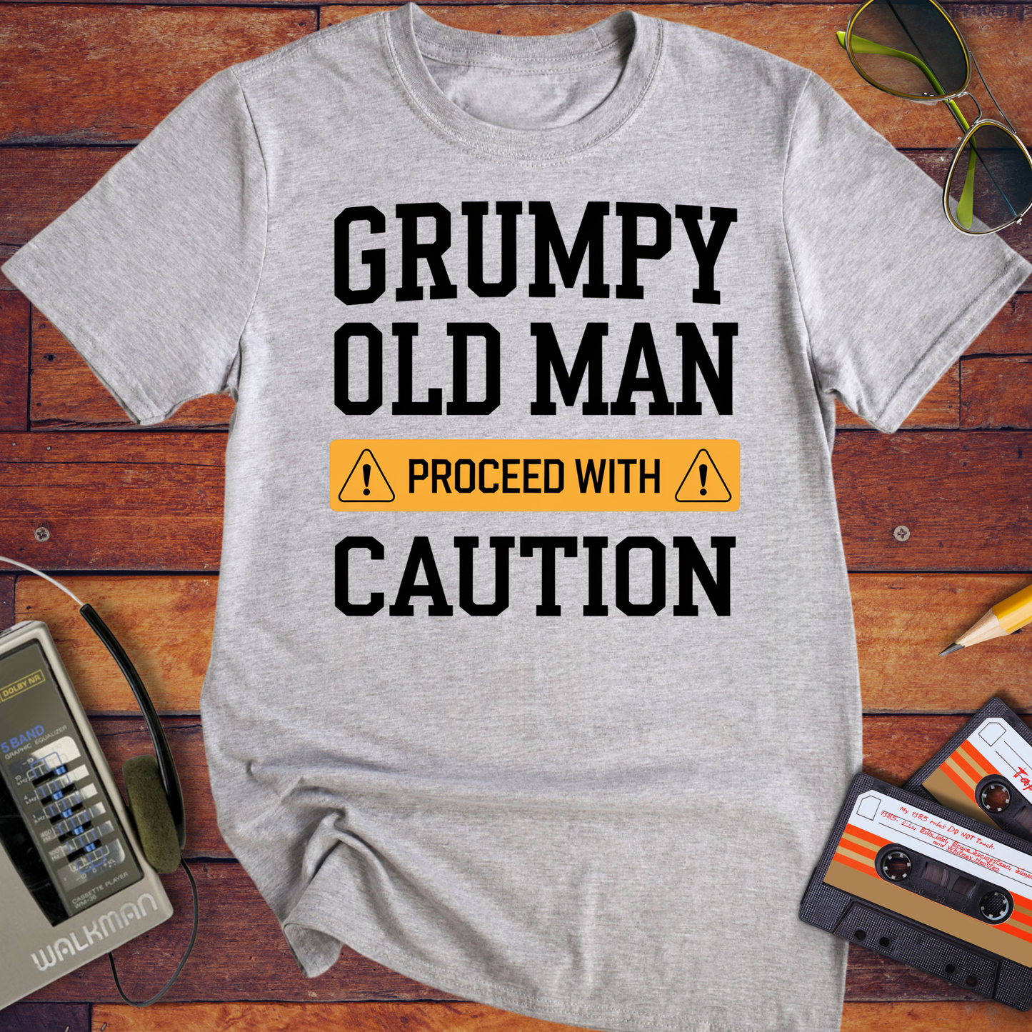 'Grumpy old Man Caution' T-Shirt