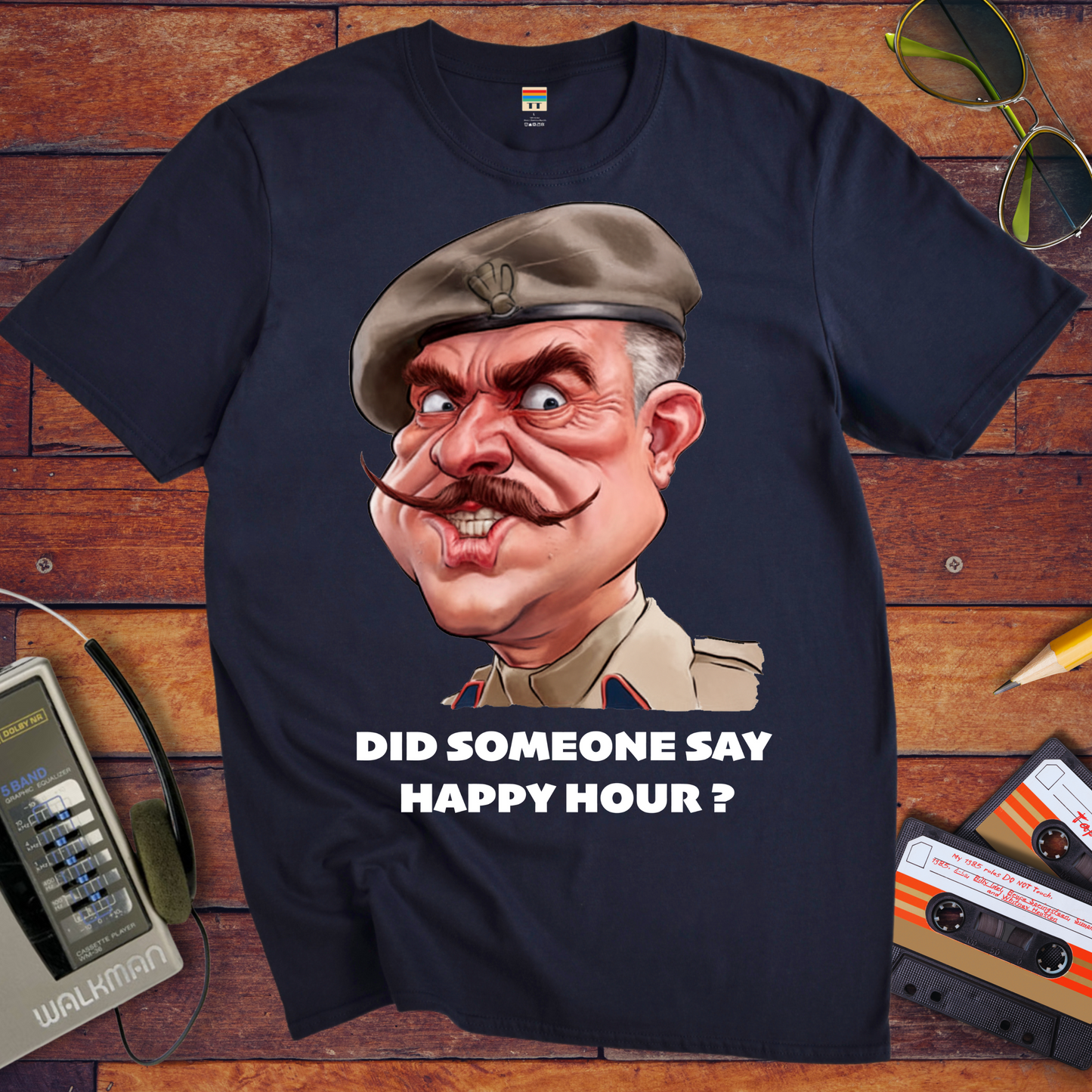 'Did somebody say, happy hour?' T-Shirt