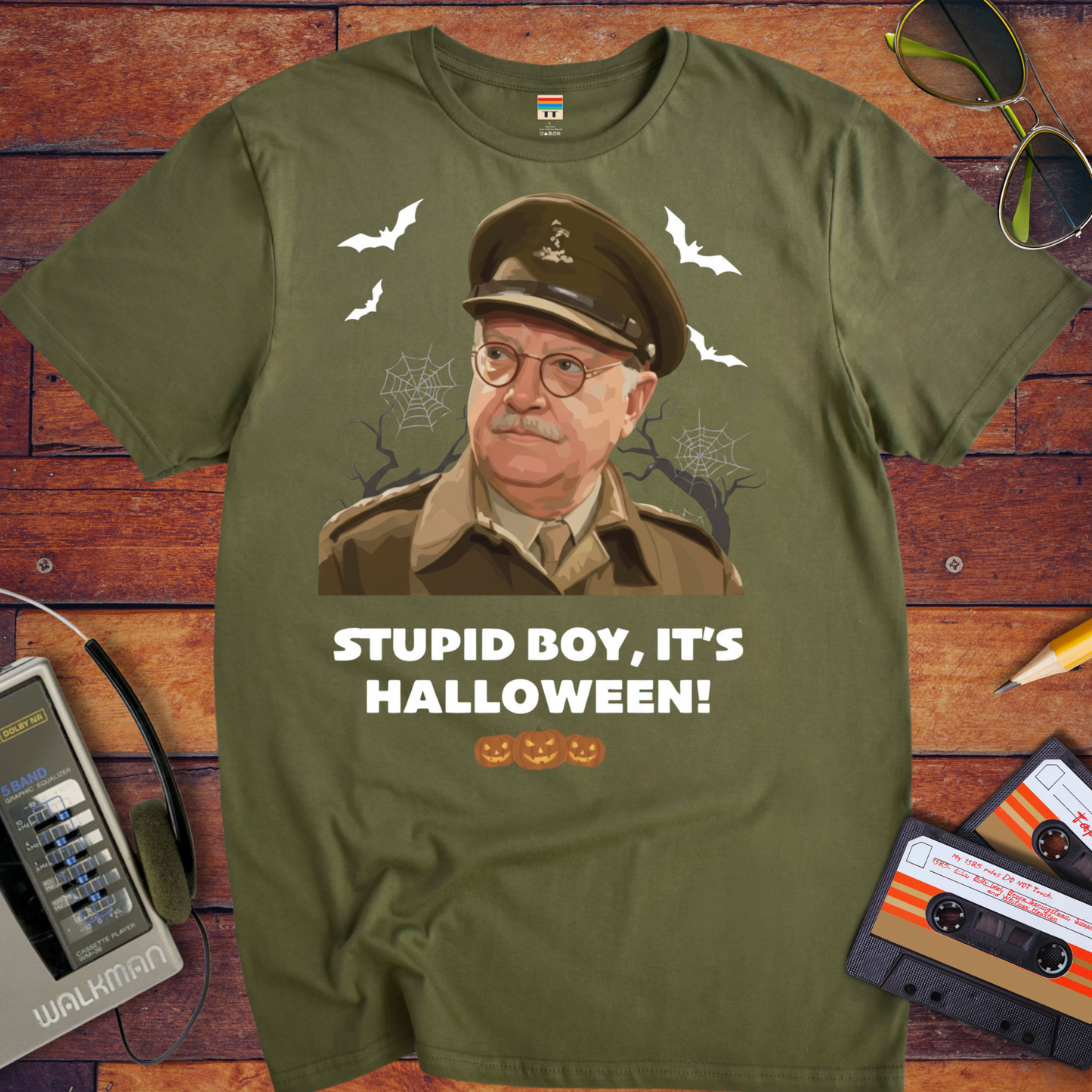 'Stupid Boy, It's Halloween' Funny T-Shirt