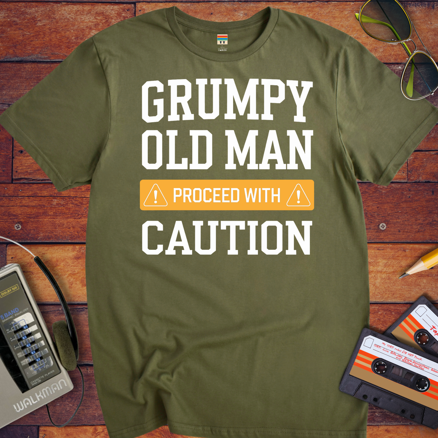 'Grumpy old Man Caution' T-Shirt