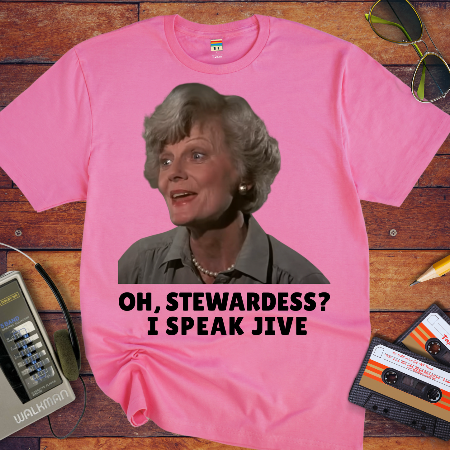 'OH, STEWARDESS? I SPEAK JIVE' T-Shirt