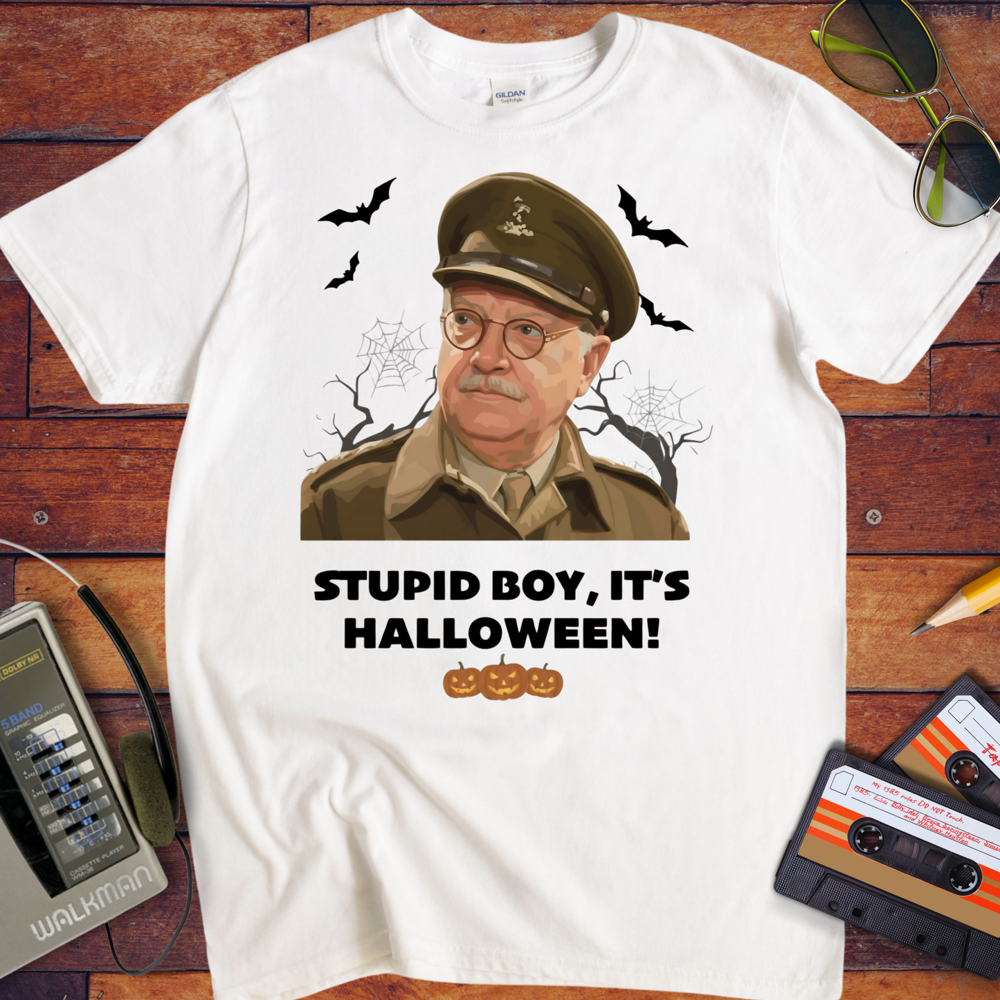 'Stupid Boy, It's Halloween' Funny T-Shirt