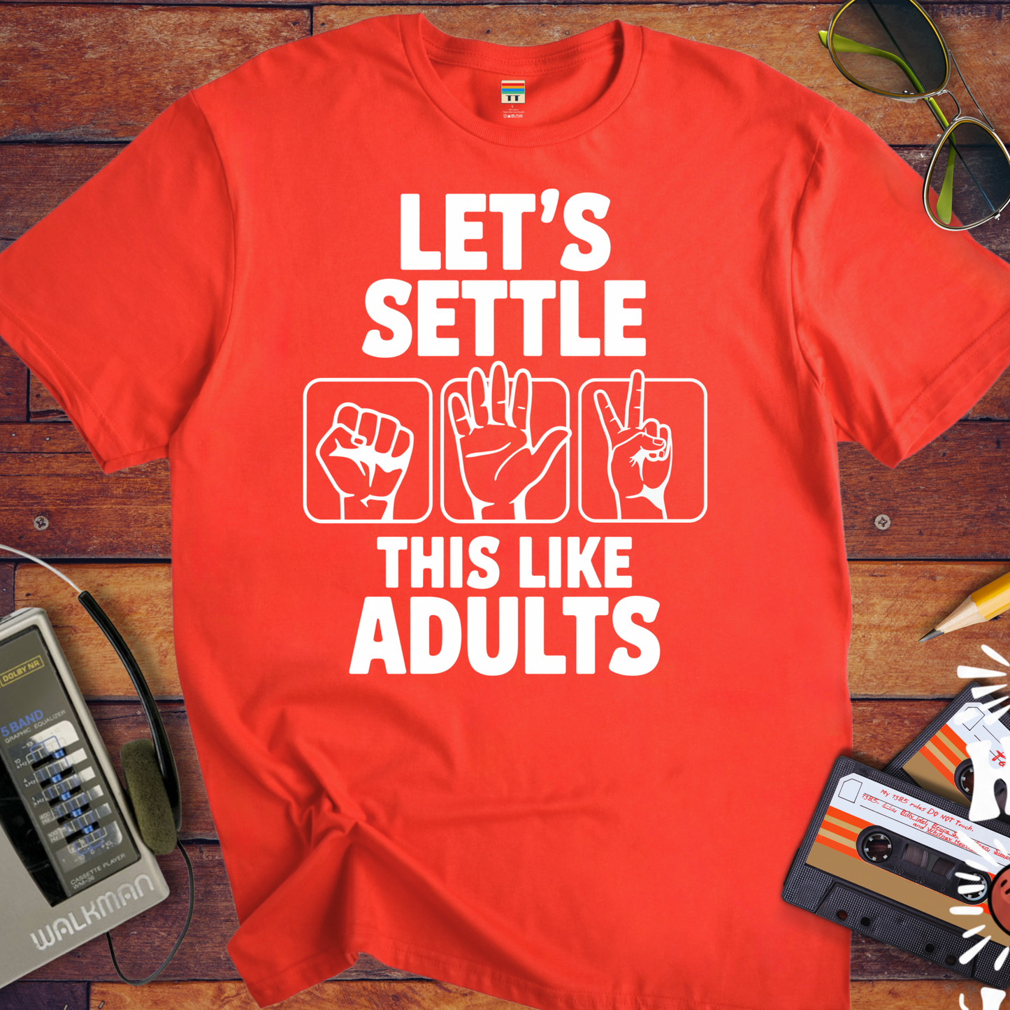 'LET'S SETTLE THIS LIKE ADULTS' Funny T-Shirt