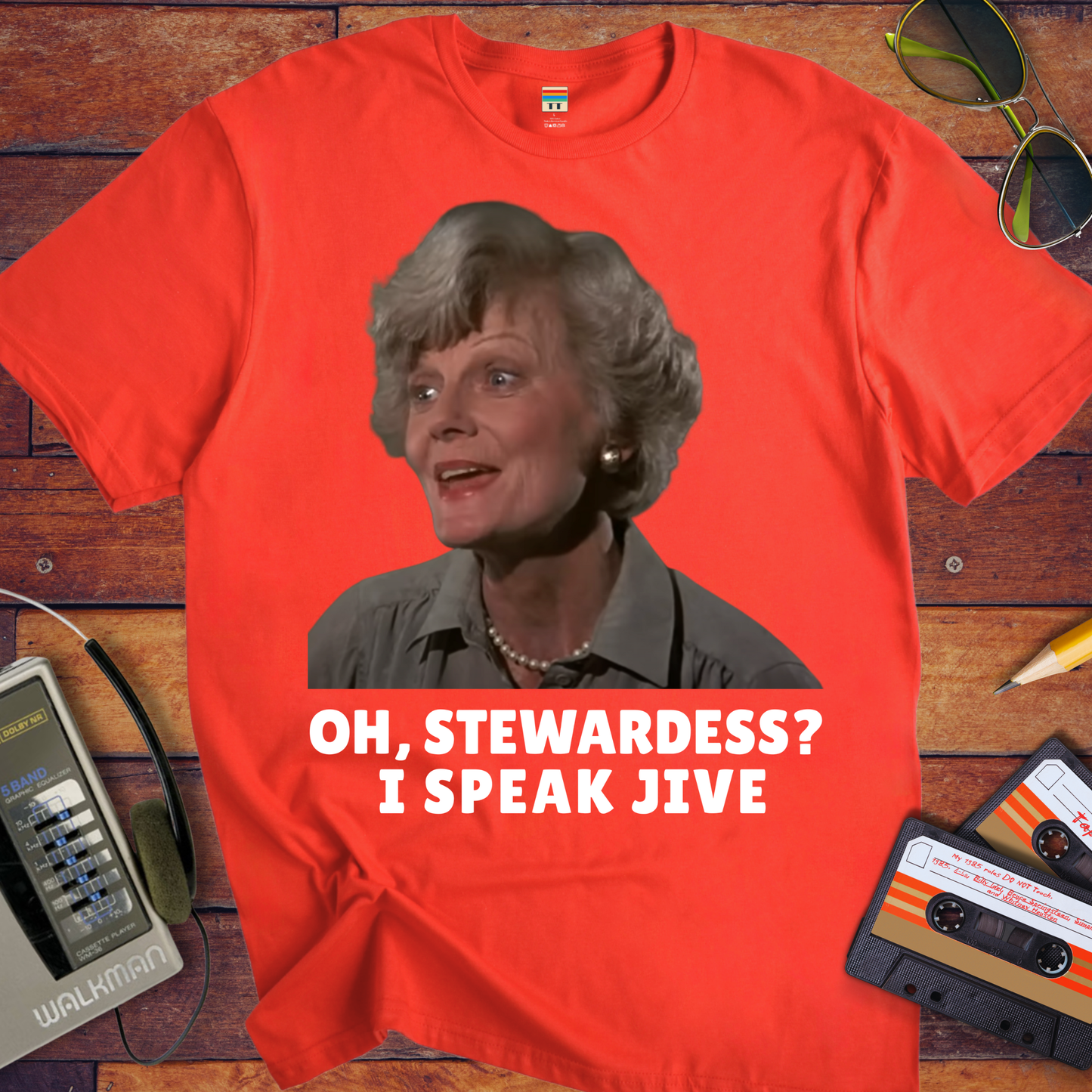 'OH, STEWARDESS? I SPEAK JIVE' T-Shirt