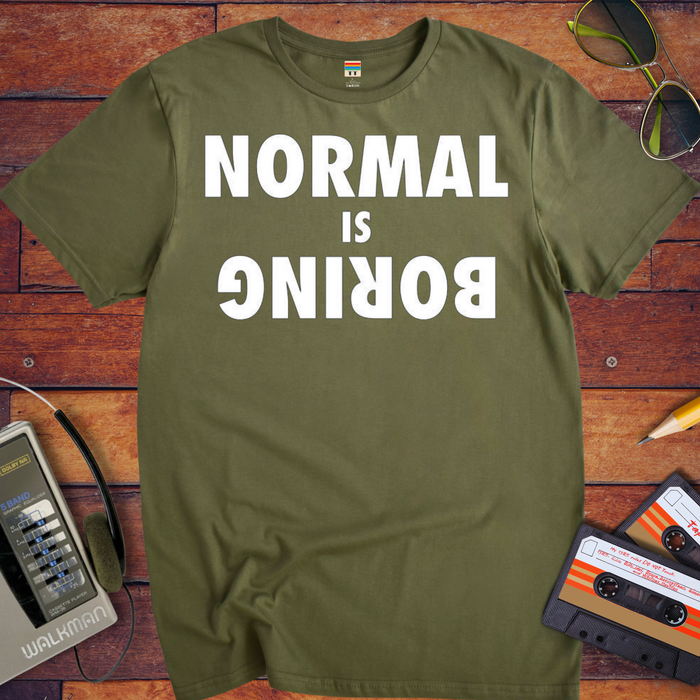 'Normal is Boring' Funny T-Shirt