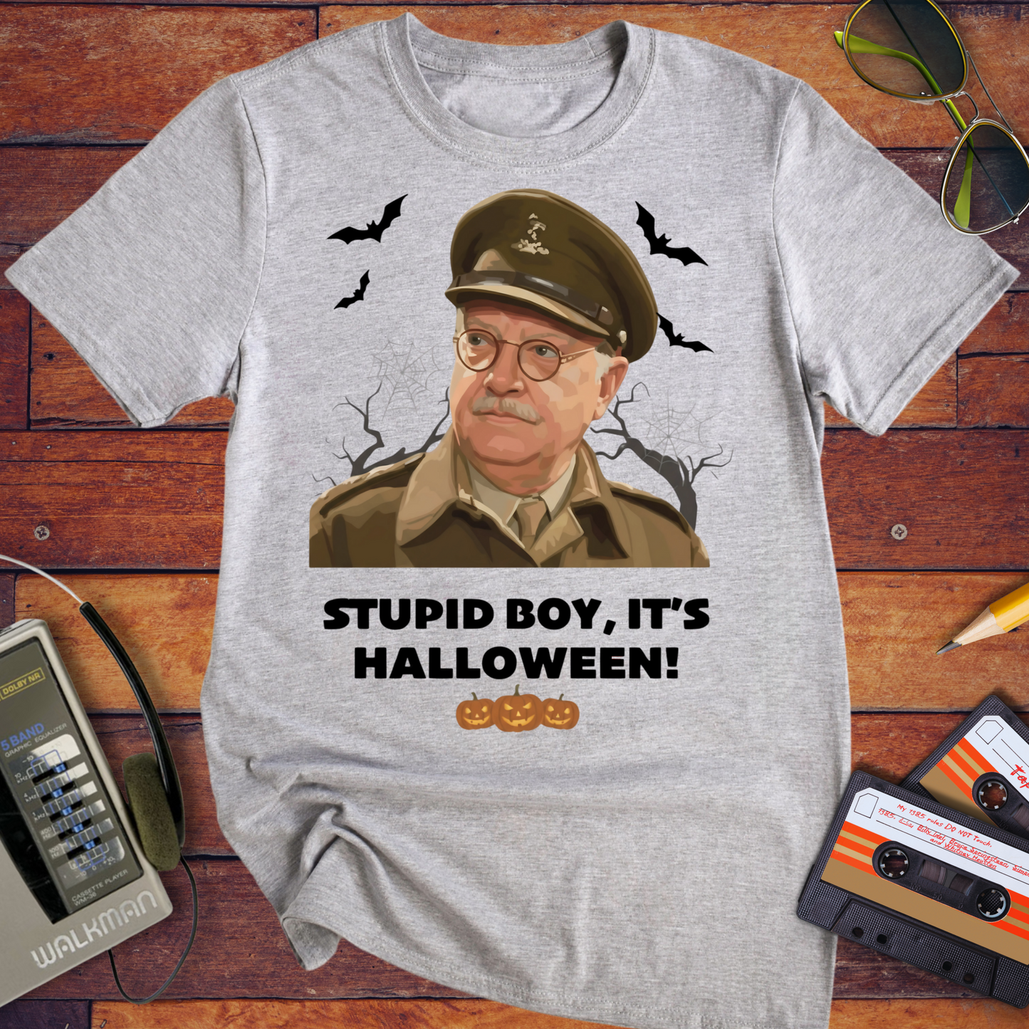 'Stupid Boy, It's Halloween' Funny T-Shirt