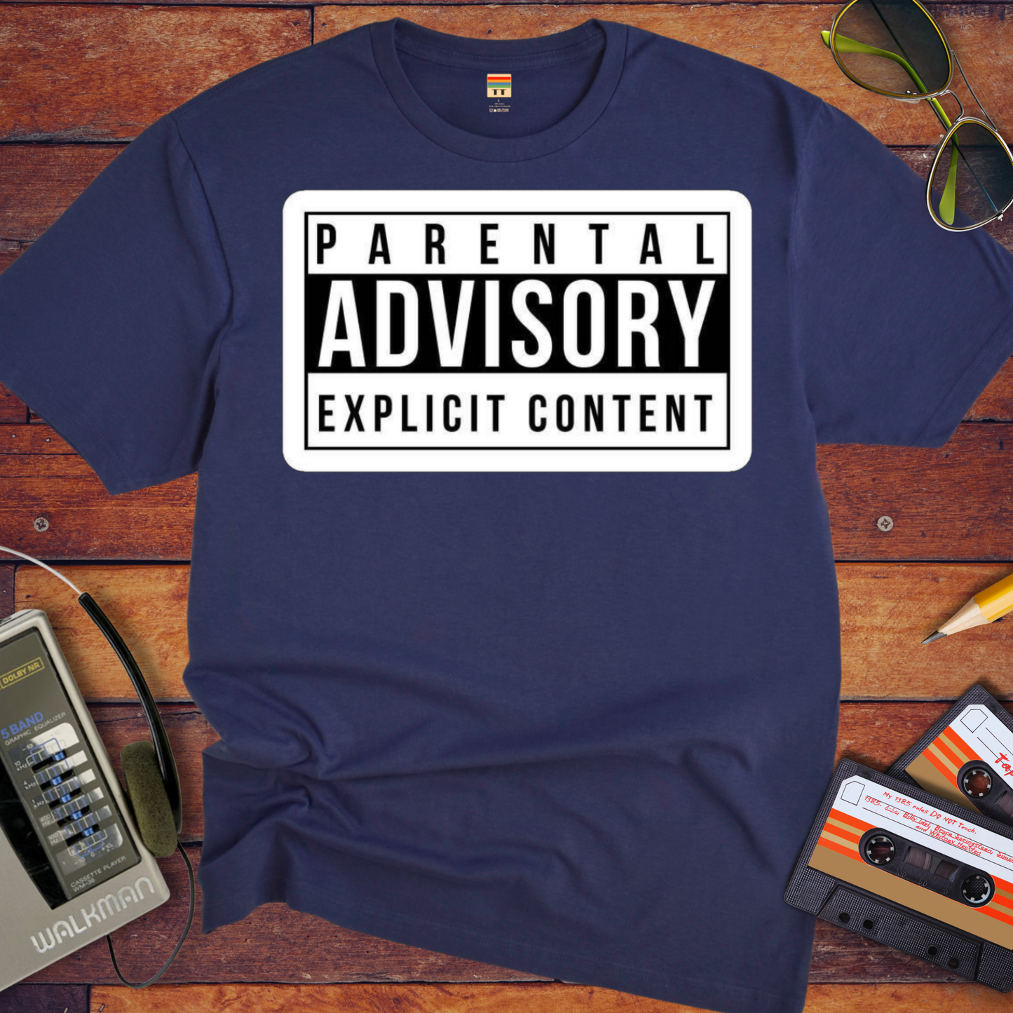 'PARENTAL ADVISORY EXPLICIT CONTENT' T-Shirt