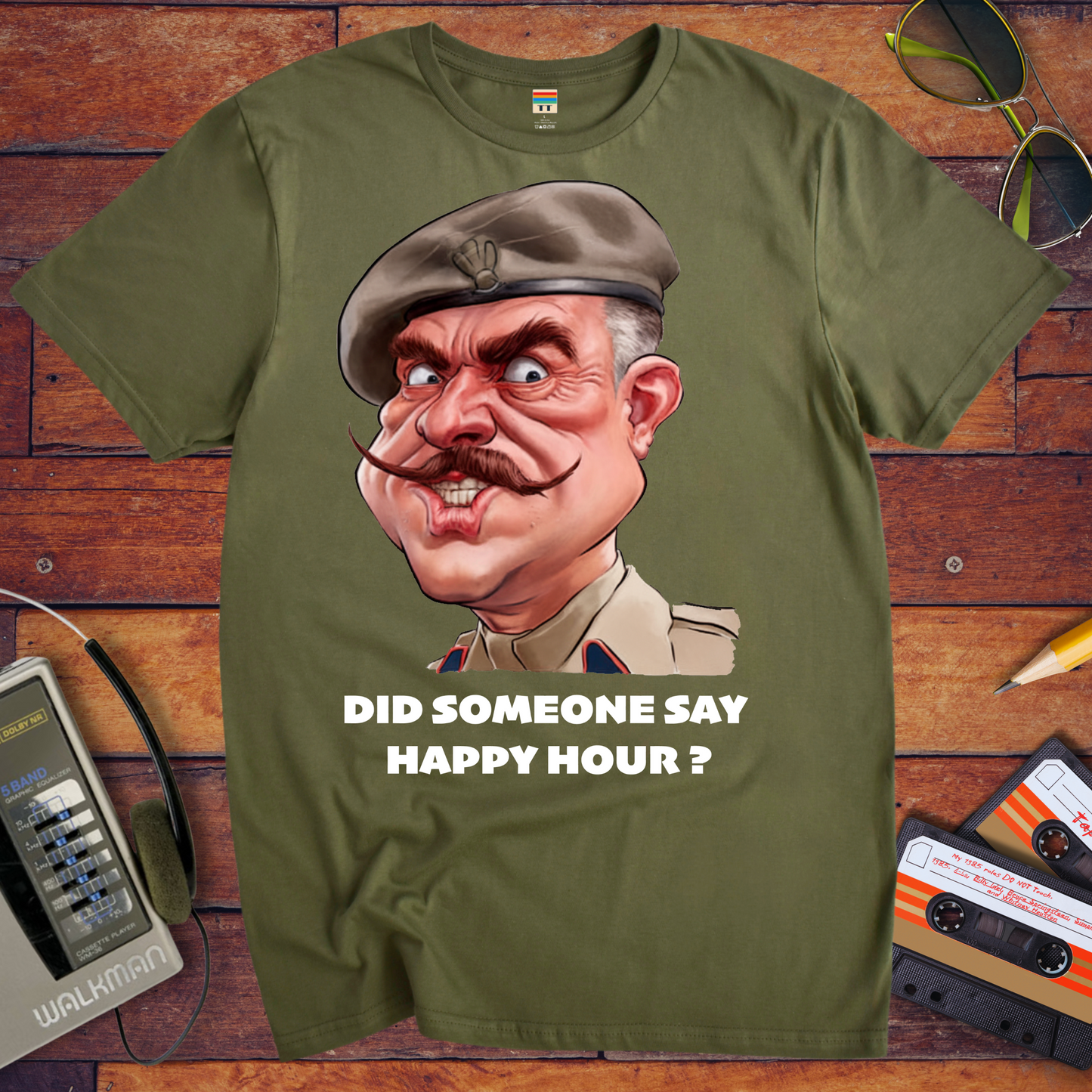 'Did somebody say, happy hour?' T-Shirt