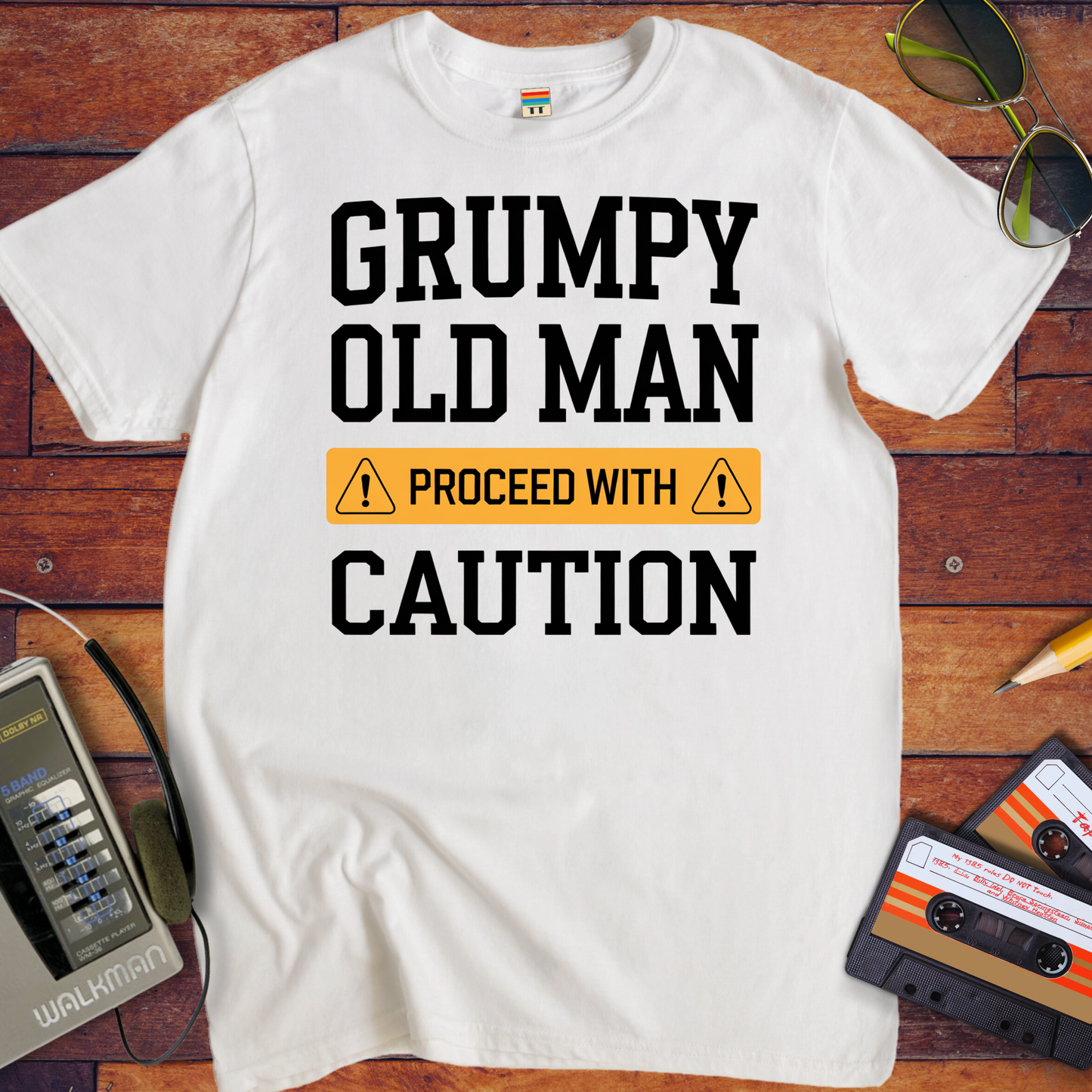 'Grumpy old Man Caution' T-Shirt